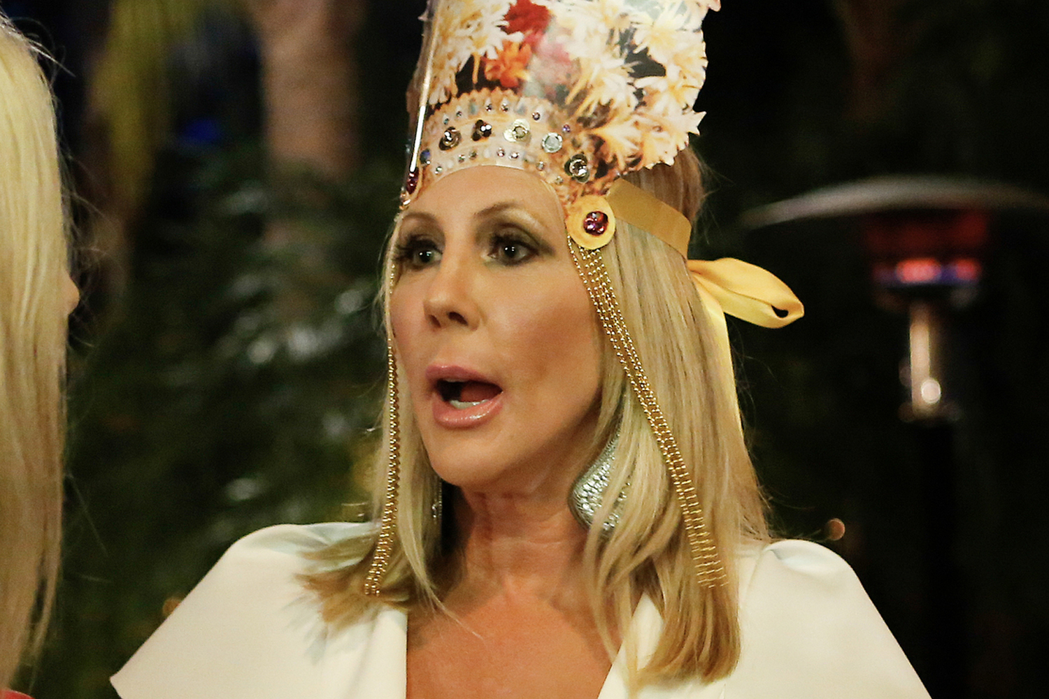Vicki Gunvalson filming a scene for 'RHOC' Season 9