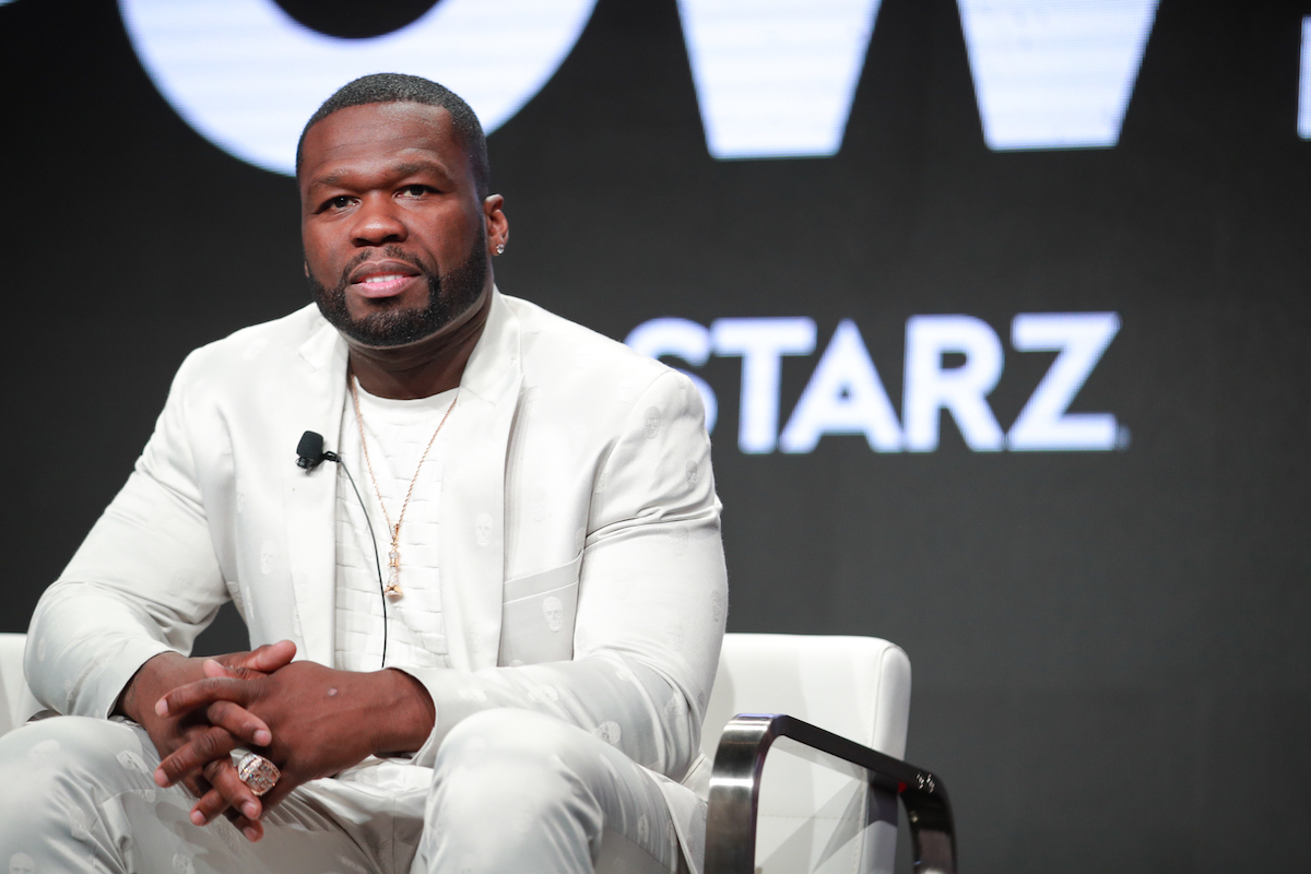 Curtis "50 Cent" Jackson of 'Power' speaks on stage.