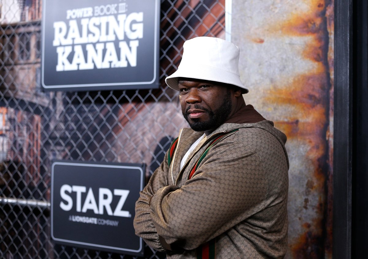 50 Cent attends the ‘Power Book III: Raising Kanan’ New York premiere at the Hammerstein Ballroom on July 15, 2021 in New York City