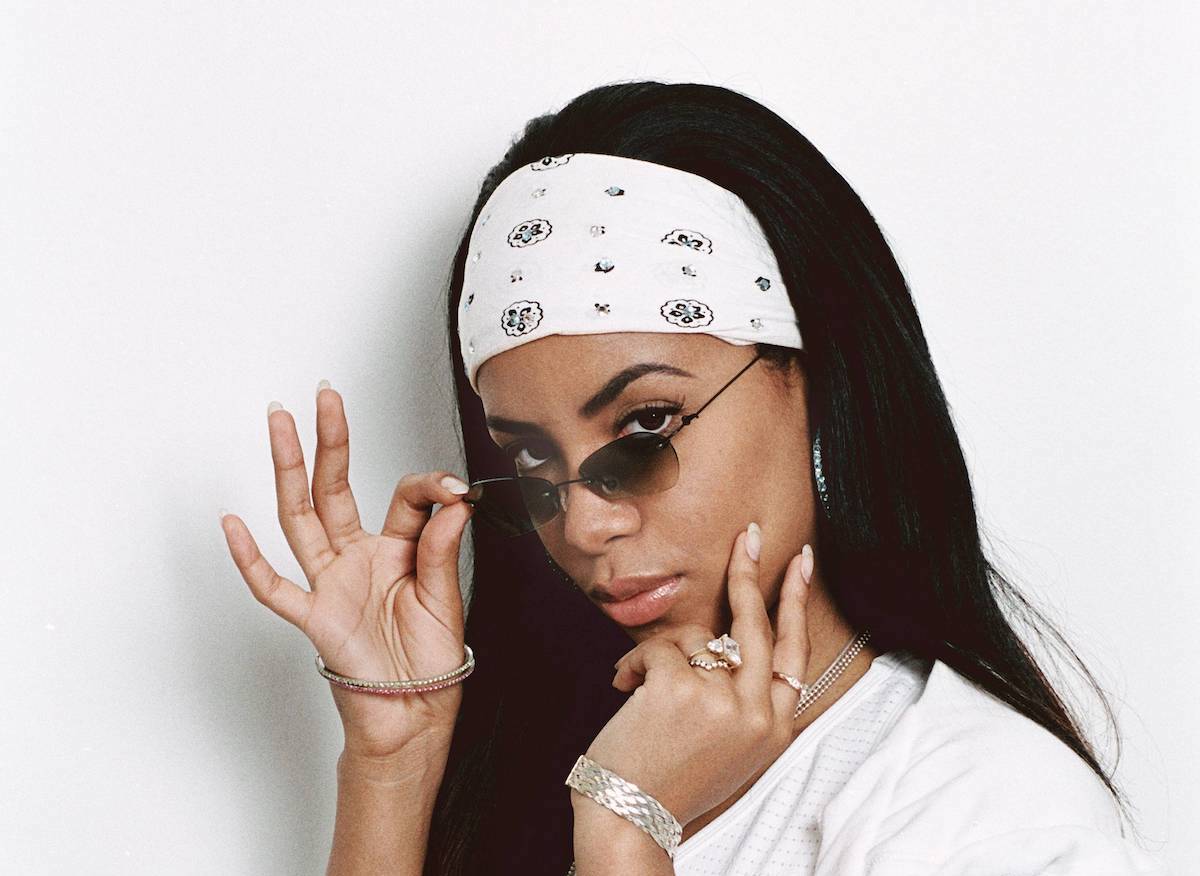 Aaliyah wearing white