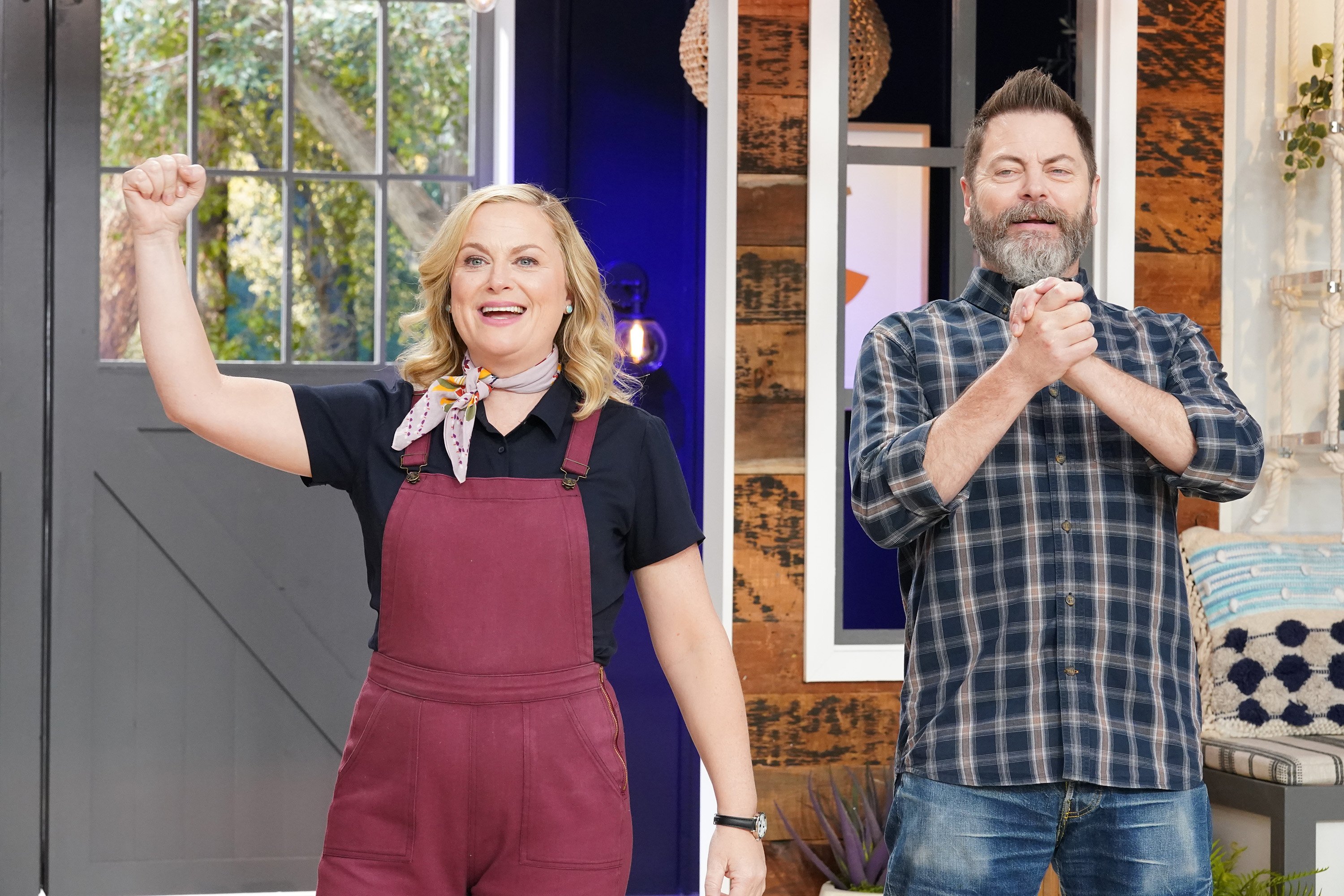  Amy Poehler and Nick Offerman 