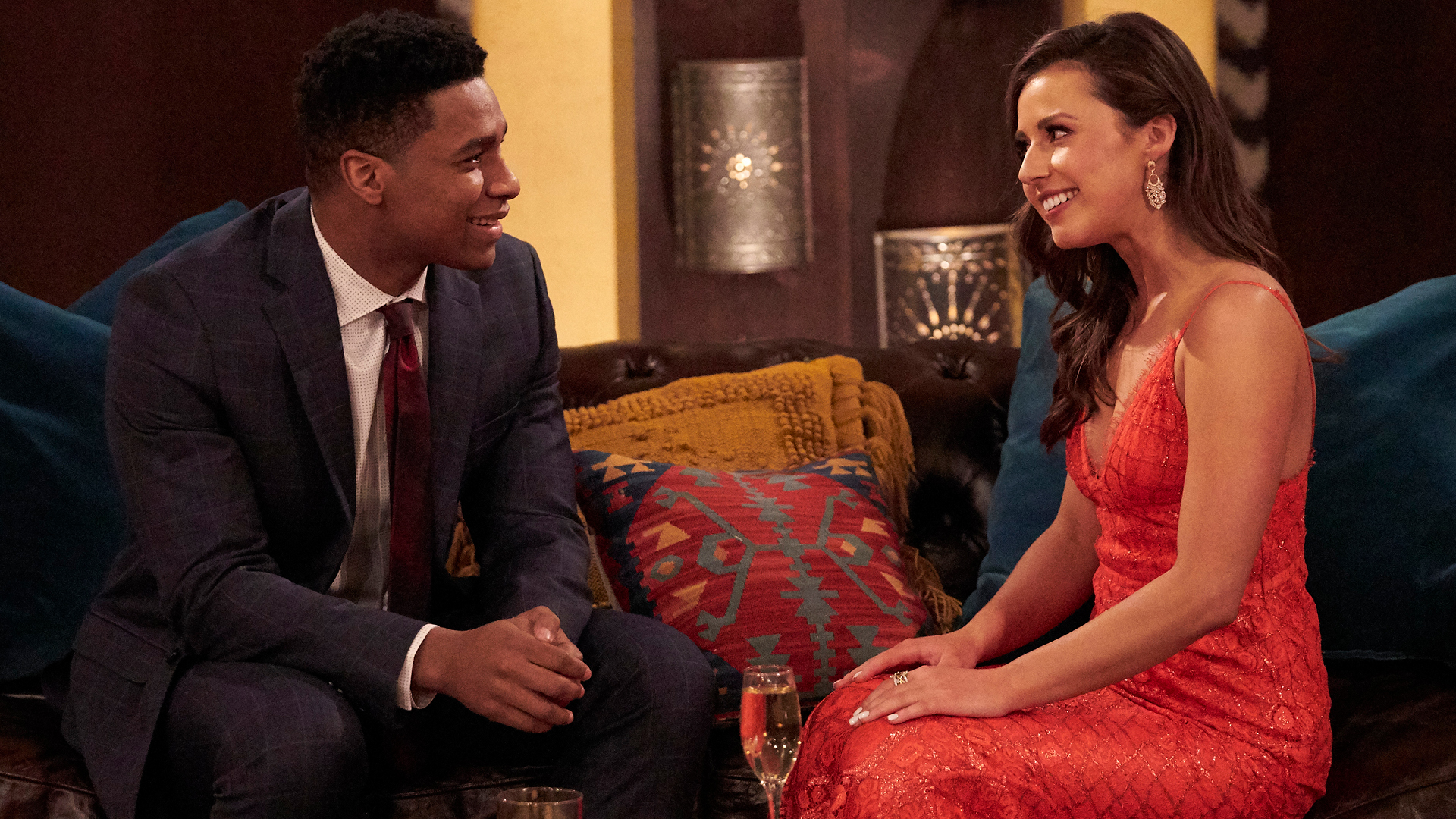 Andrew Spencer and Katie Thurston sit down together in ‘The Bachelorette’ Season 17 premiere
