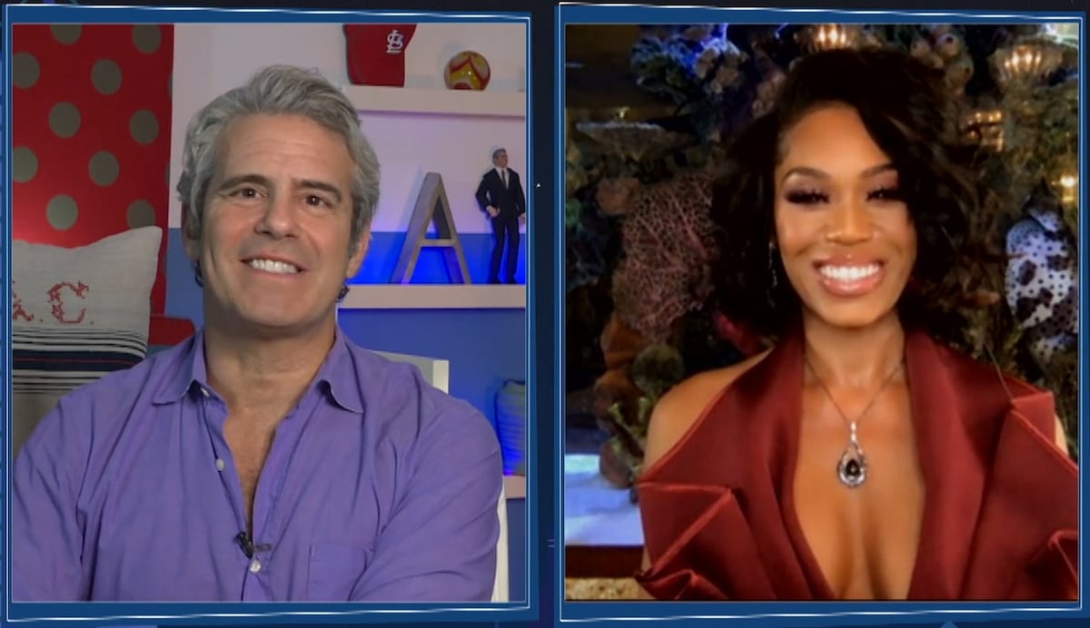 Andy Cohen conducts a virtual interview with Monique Samuels