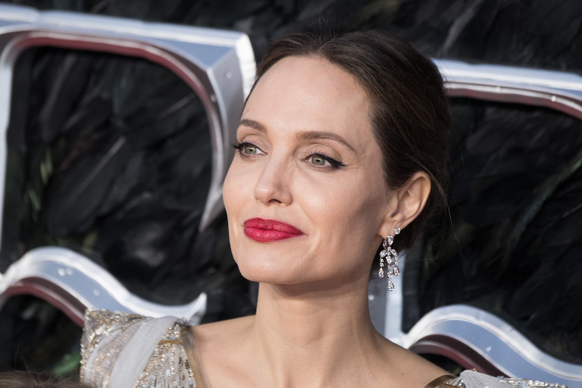 Close up of Angelina Jolie