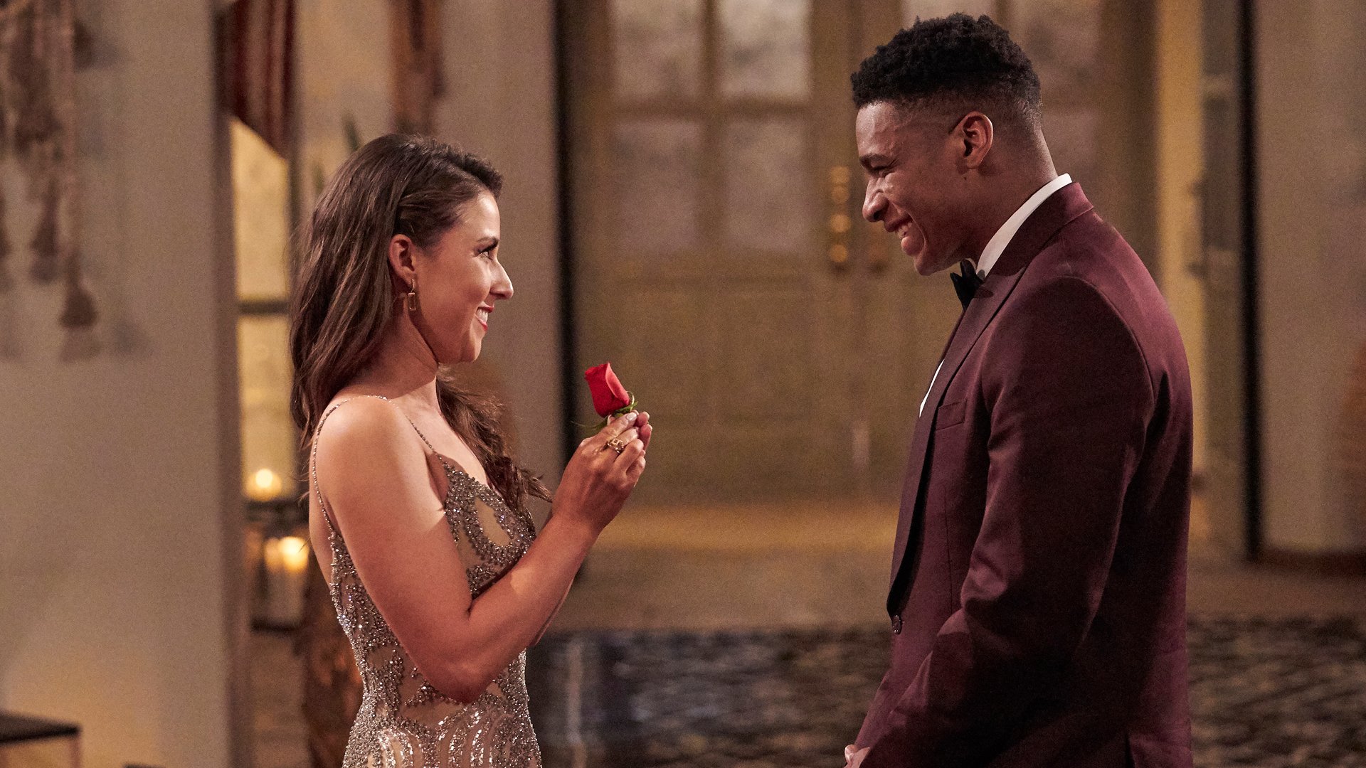Katie Thurston gives Andrew Spencer a rose in ‘The Bachelorette’ Season 17 Episode 4