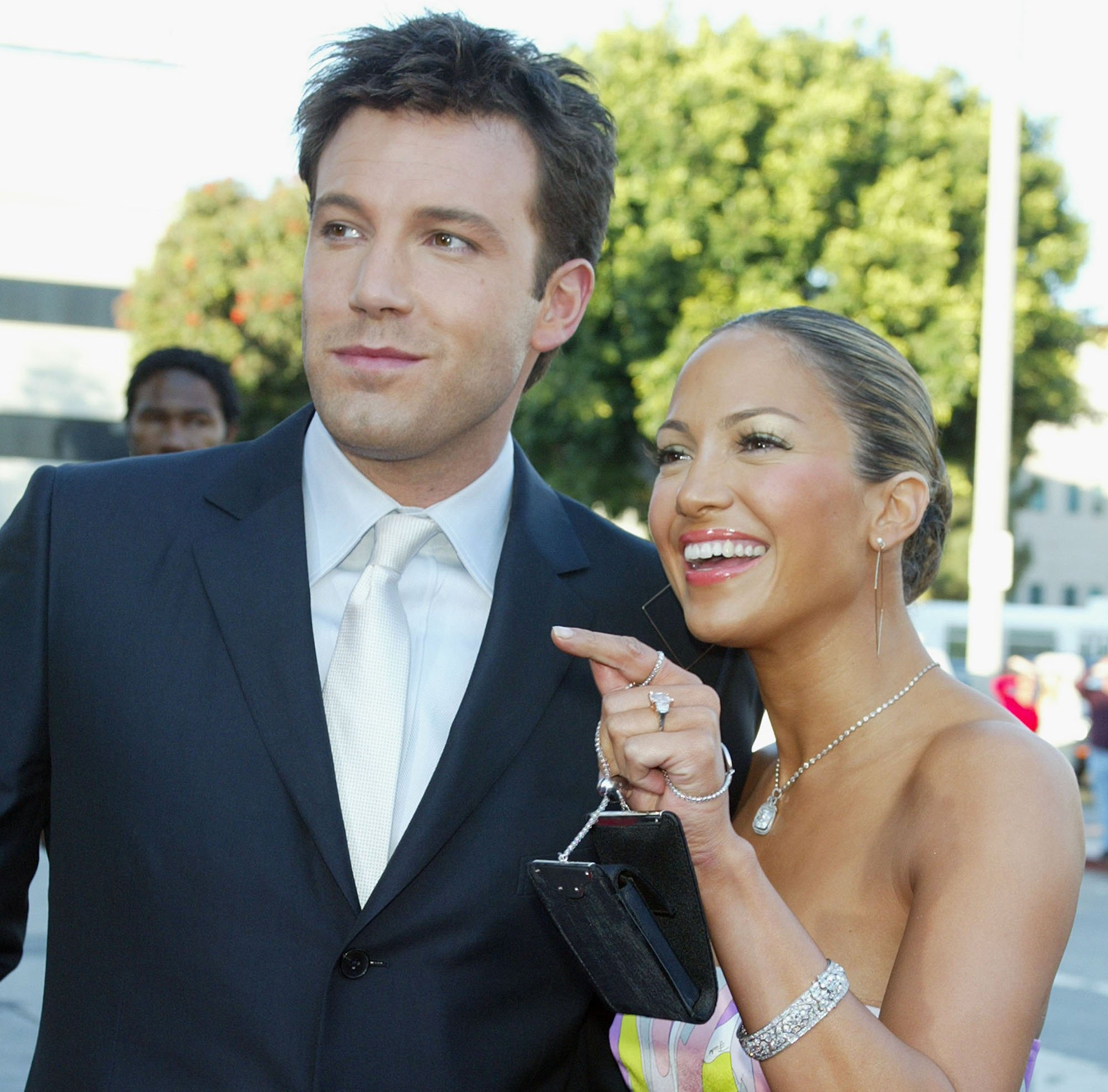 Ben Affleck and Jennifer Lopez at the premiere of 'Daredevil' in 2003