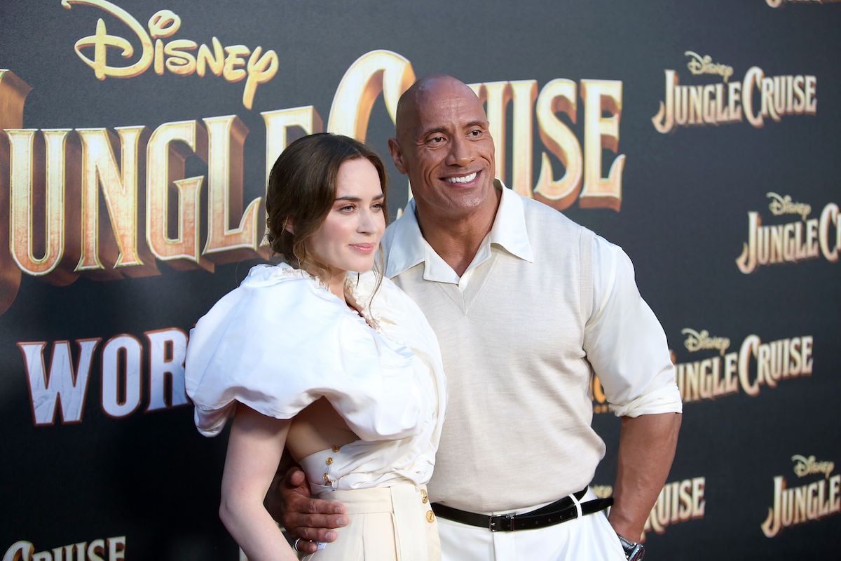 Emily Blunt and Dwayne Johnson