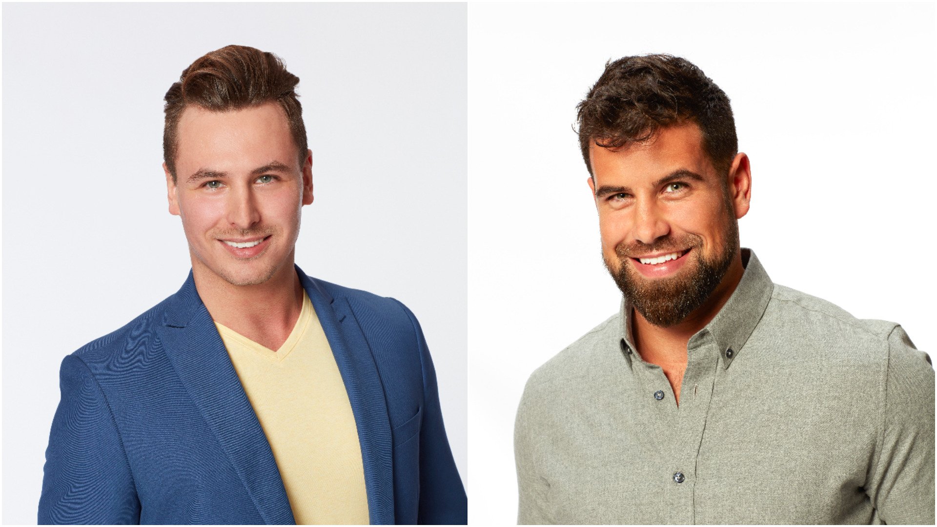 Headshots of Brendan Scanzano and Blake Moynes from ‘The Bachelorette’ Season 17