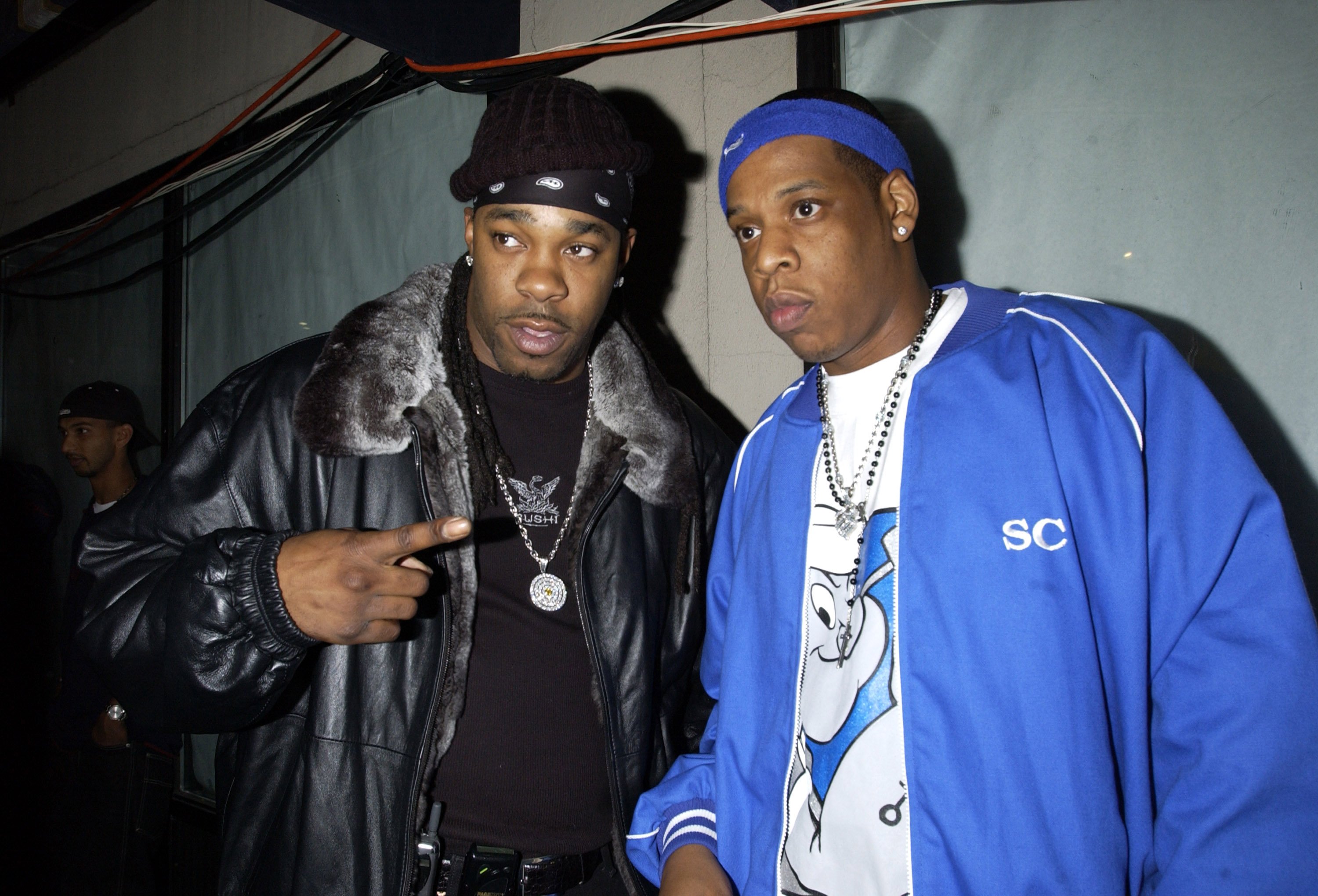 Busta Rhymes and Jay-Z on the red carpet
