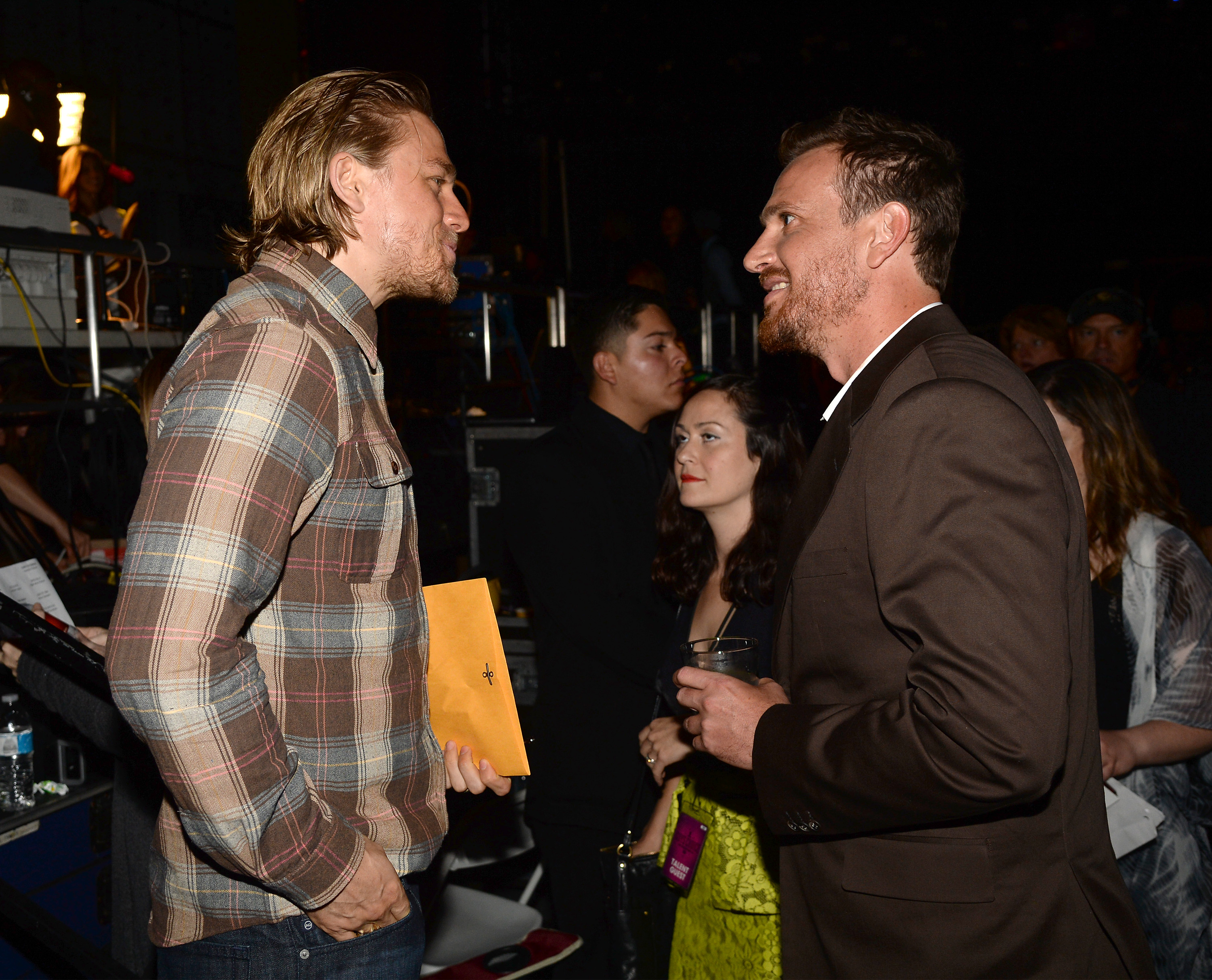 Actors Charlie Hunnam and Jason Segel attend Spike TV's "Guys Choice 2014"