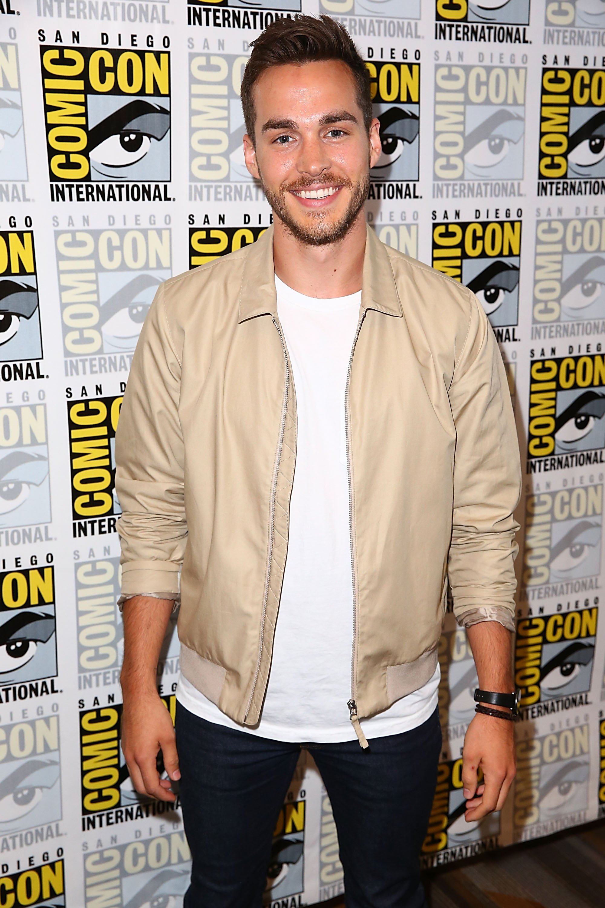 Chris Wood attends Comic-Con with Supergirl