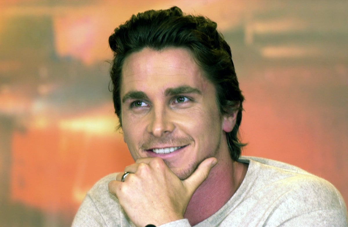 Christian Bale smiles