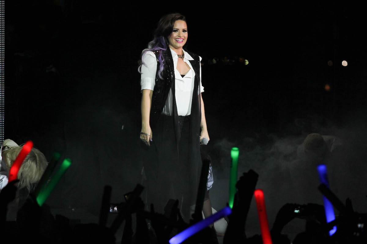 Demi Lovato on stage