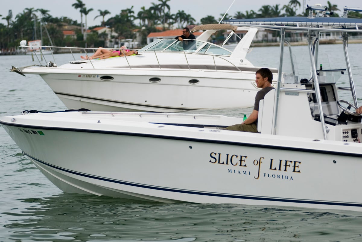 Dexter on his boat in Miami