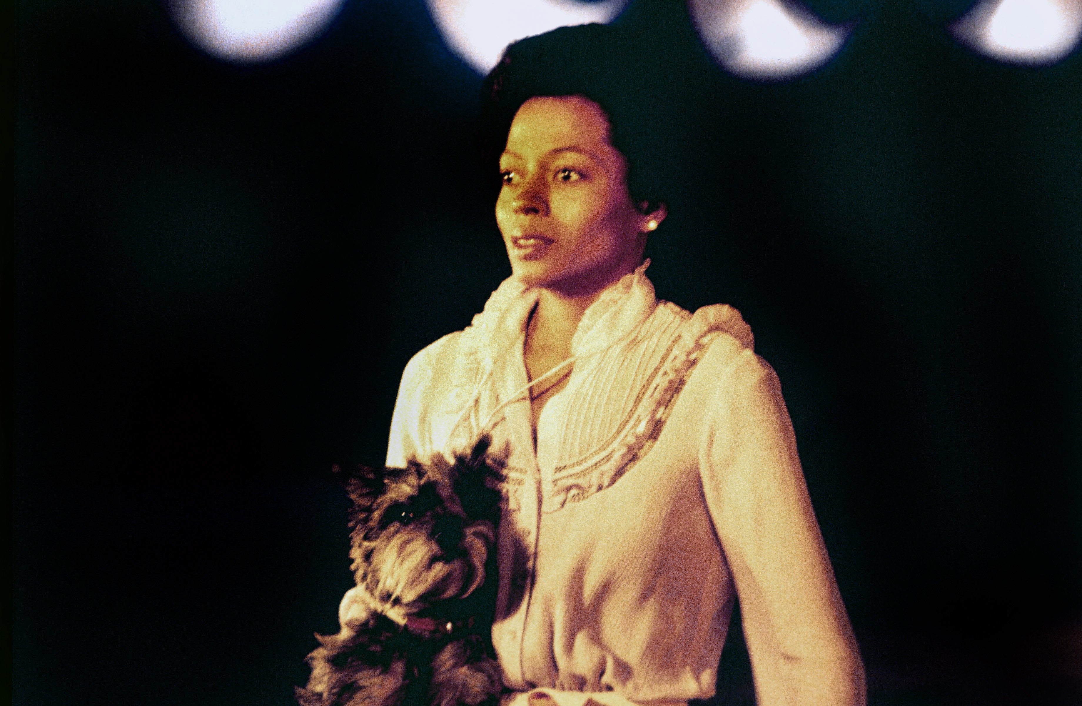 Diana Ross filming 'The Wiz' as Dorothy in the 1970s.