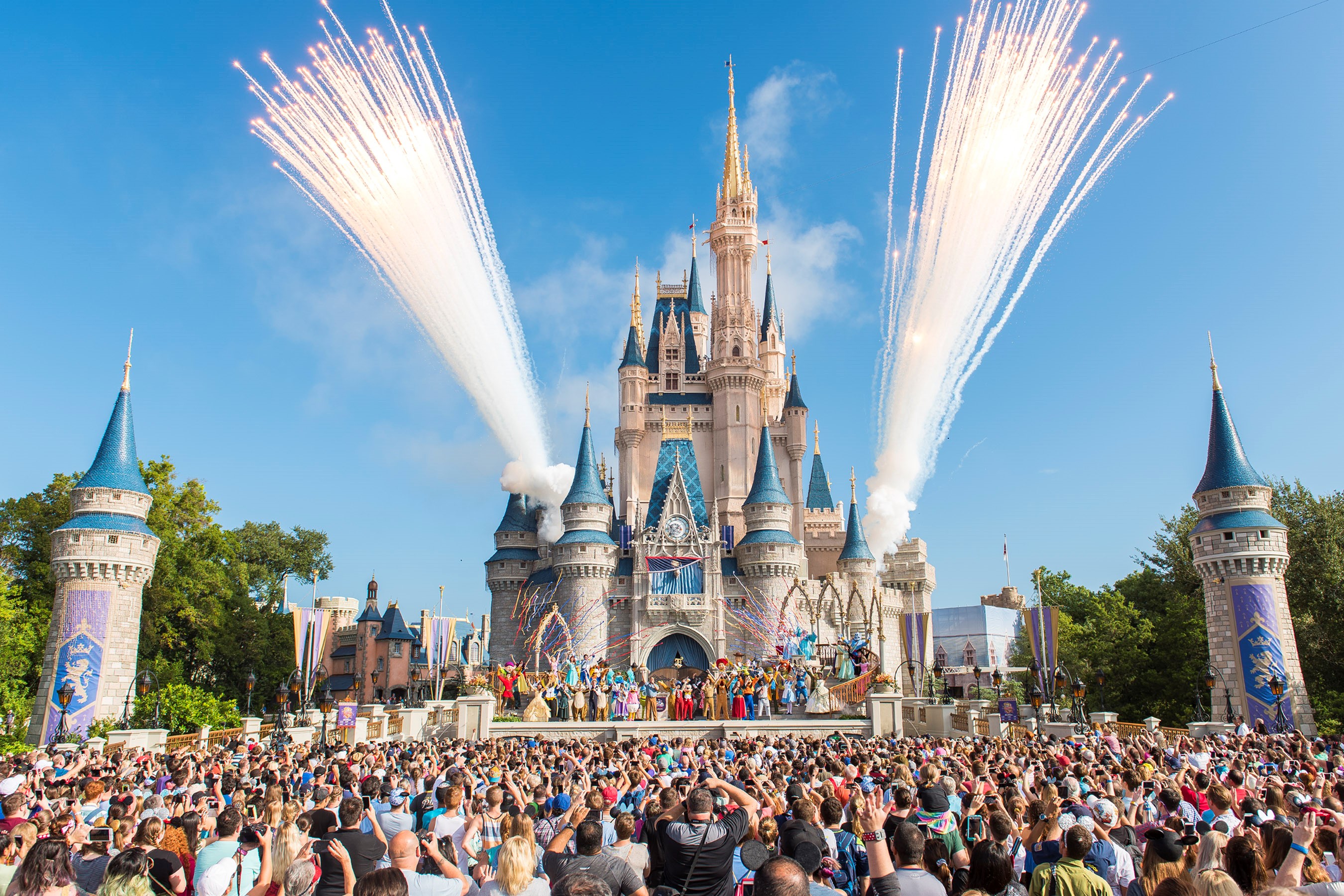 Disney World's Magic Kingdom in Florida, where park goers can listen to their favorite ride queue music