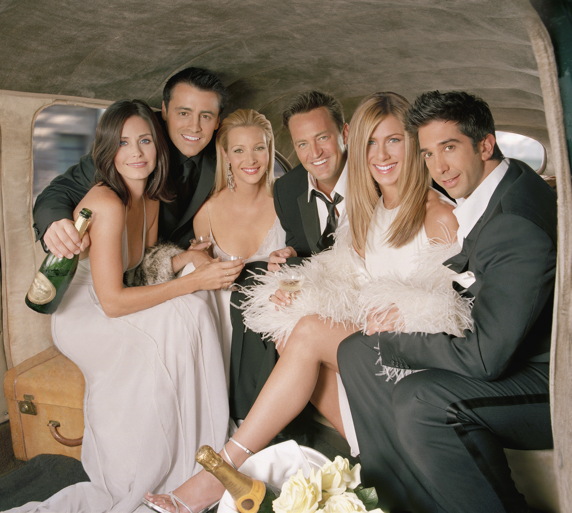 A portrait of the cast of 'Friends'