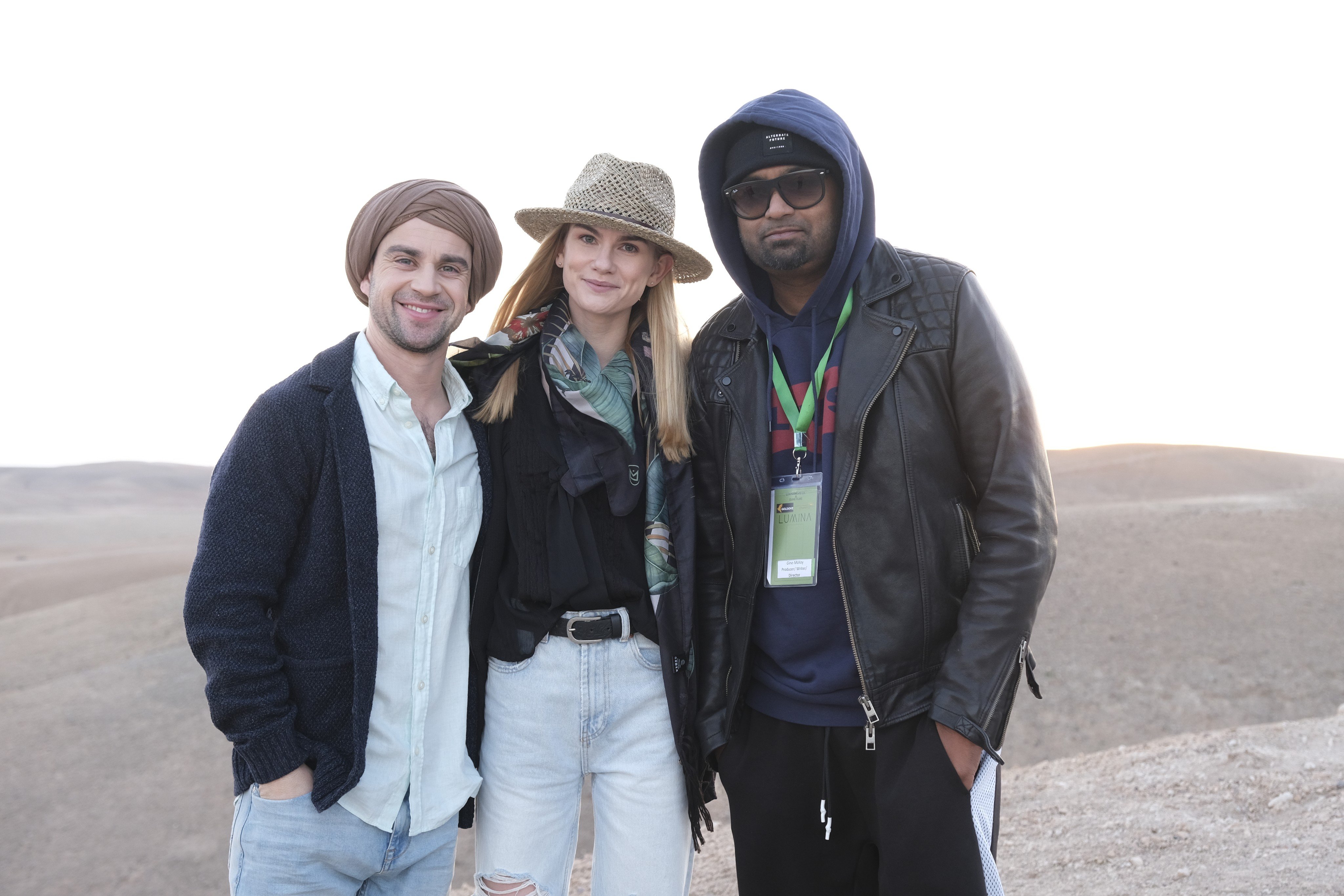 Gino McKoy (far right) shot 'Lumina' in Morocco.  