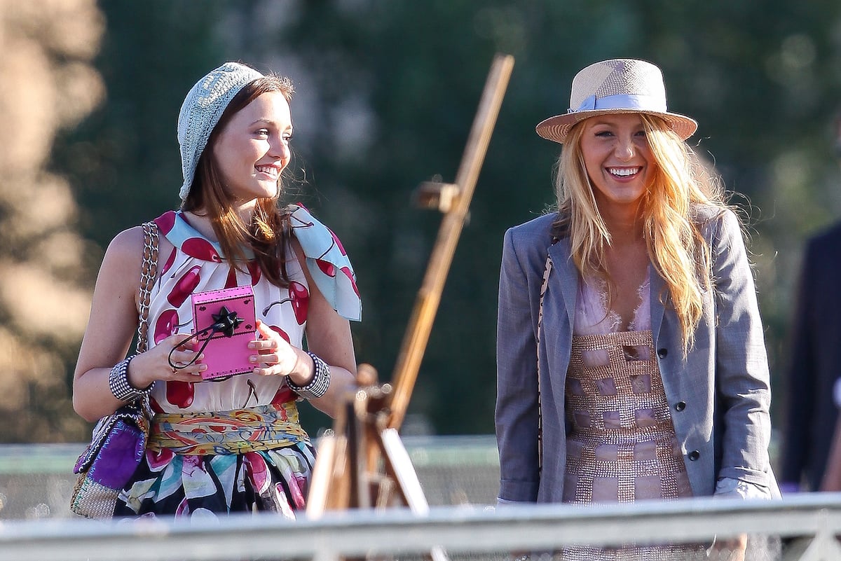 Leighton Meester and Blake Lively are filming outside in Paris for 'Gossip Girl'