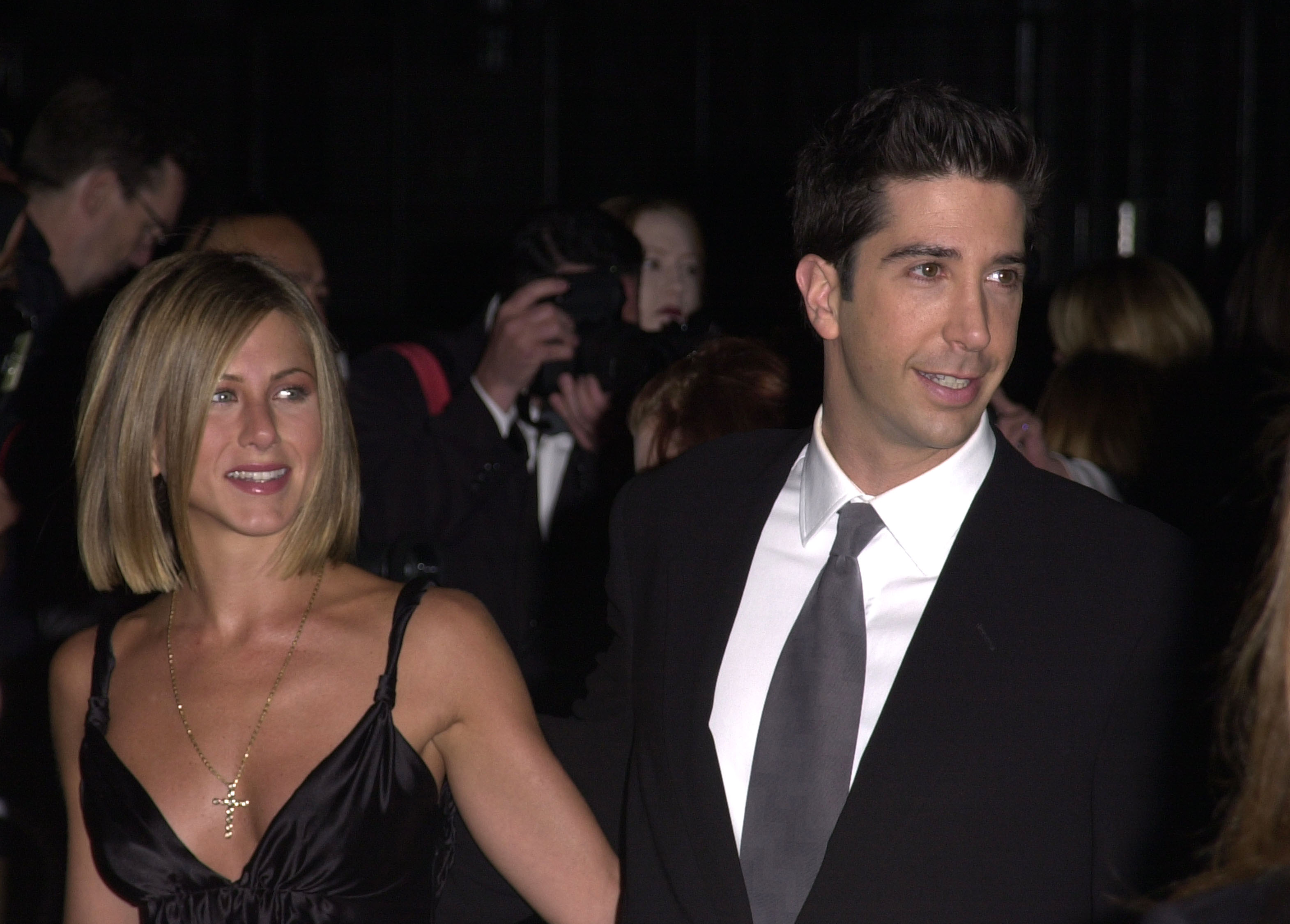 Jennifer Aniston and David Schwimmer attend the People's Choice Awards together