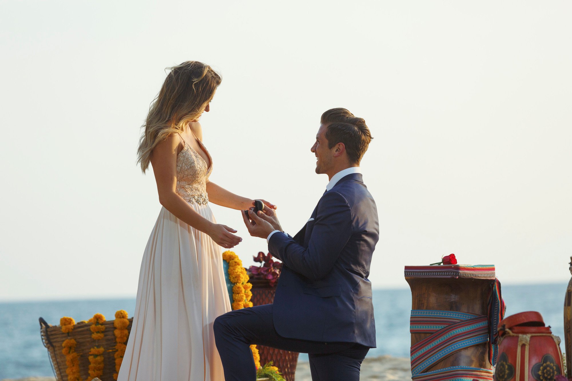 JoJo Fletcher in one of the best 'Bachelorette' looks with Jordan Rogers on one knee proposing