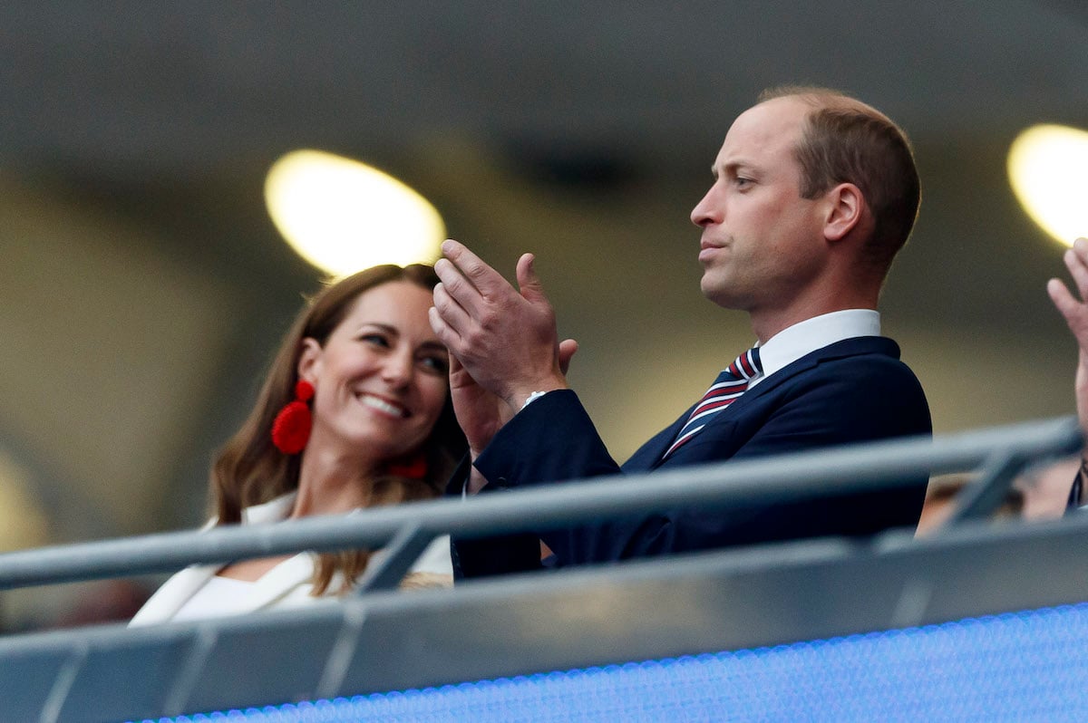 Kate Middleton and Prince William attend the Italy v England UEFA Euro 2020 Final