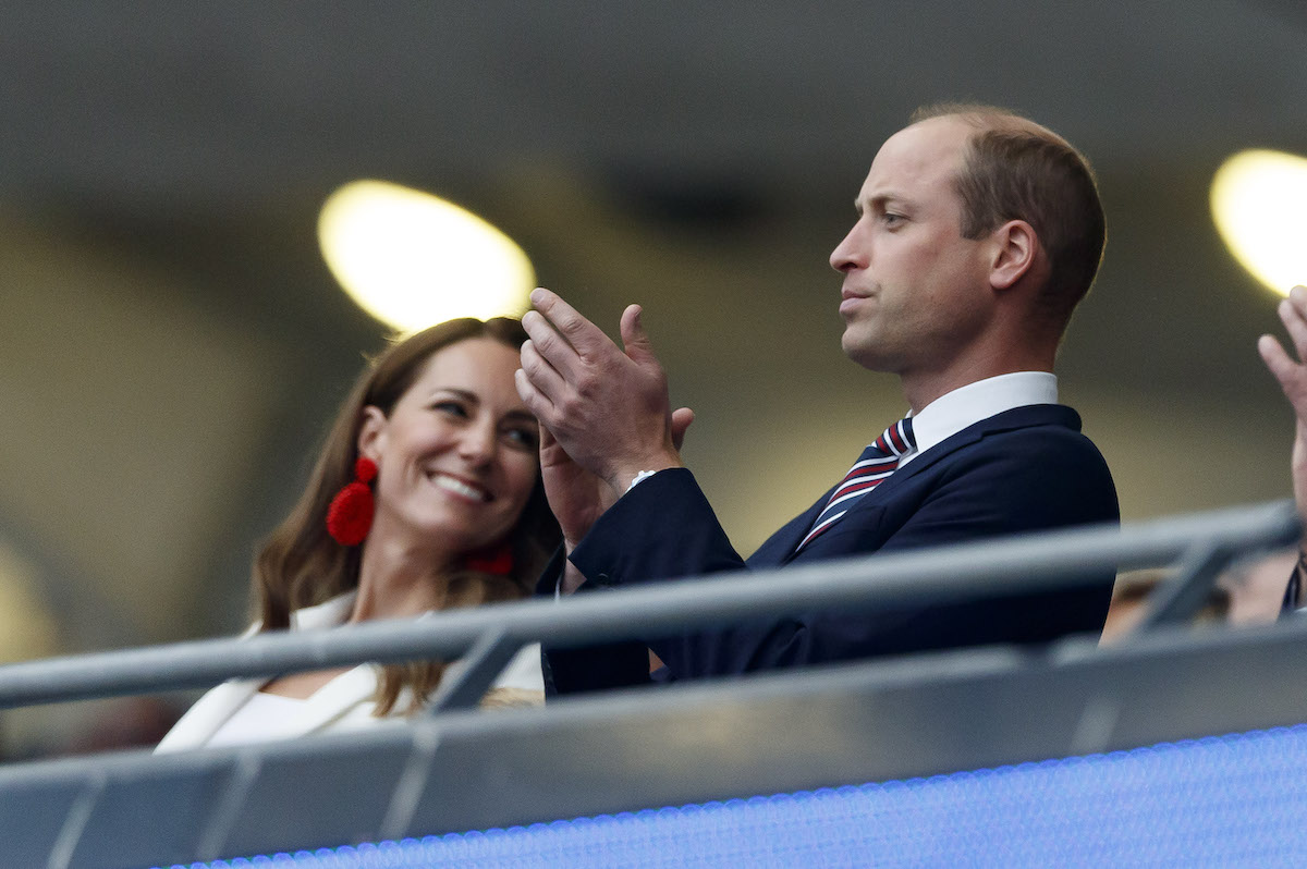 Kate Middleton and Prince William attend the Italy v England UEFA Euro 2020 Final