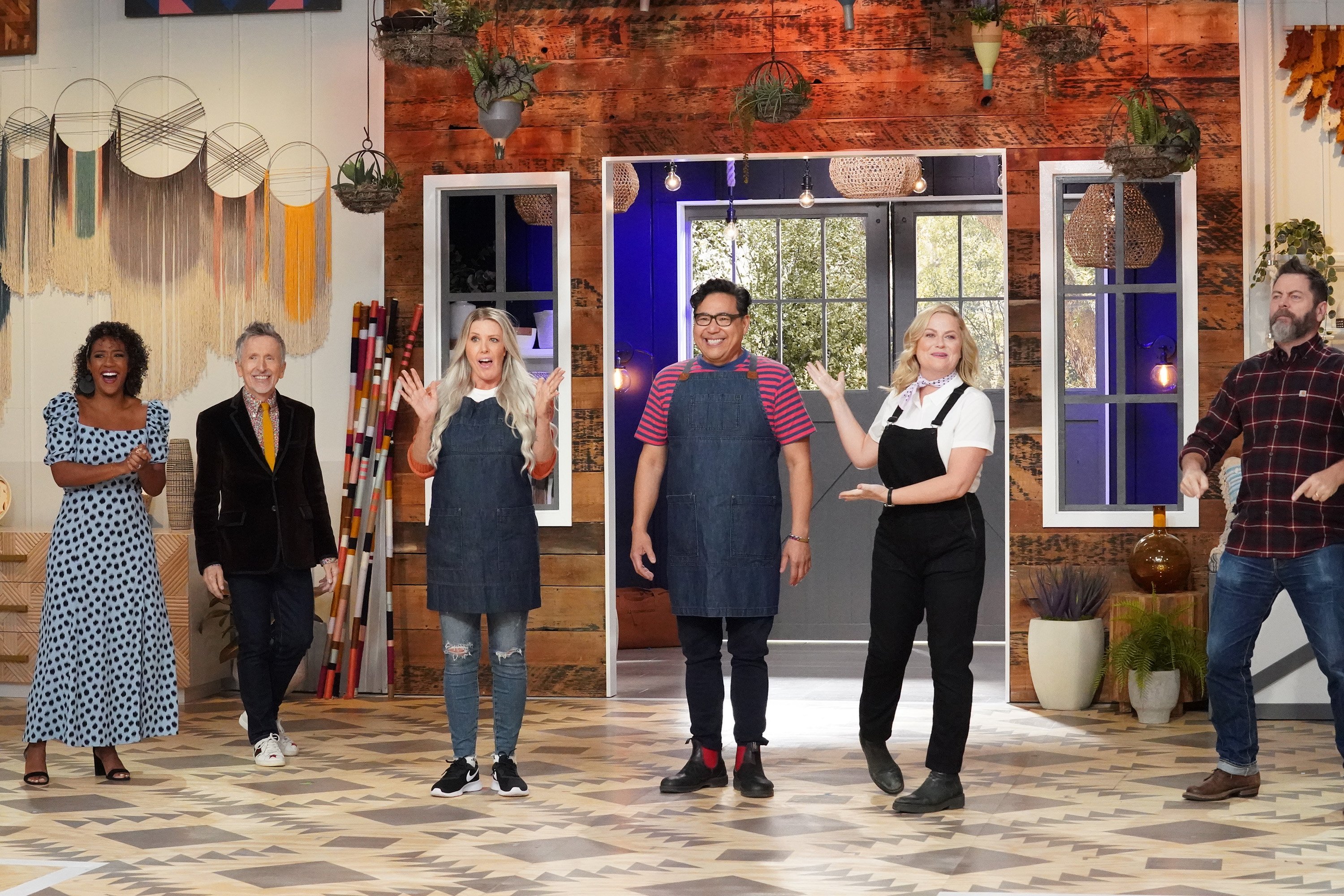 The Making It cast during a competition