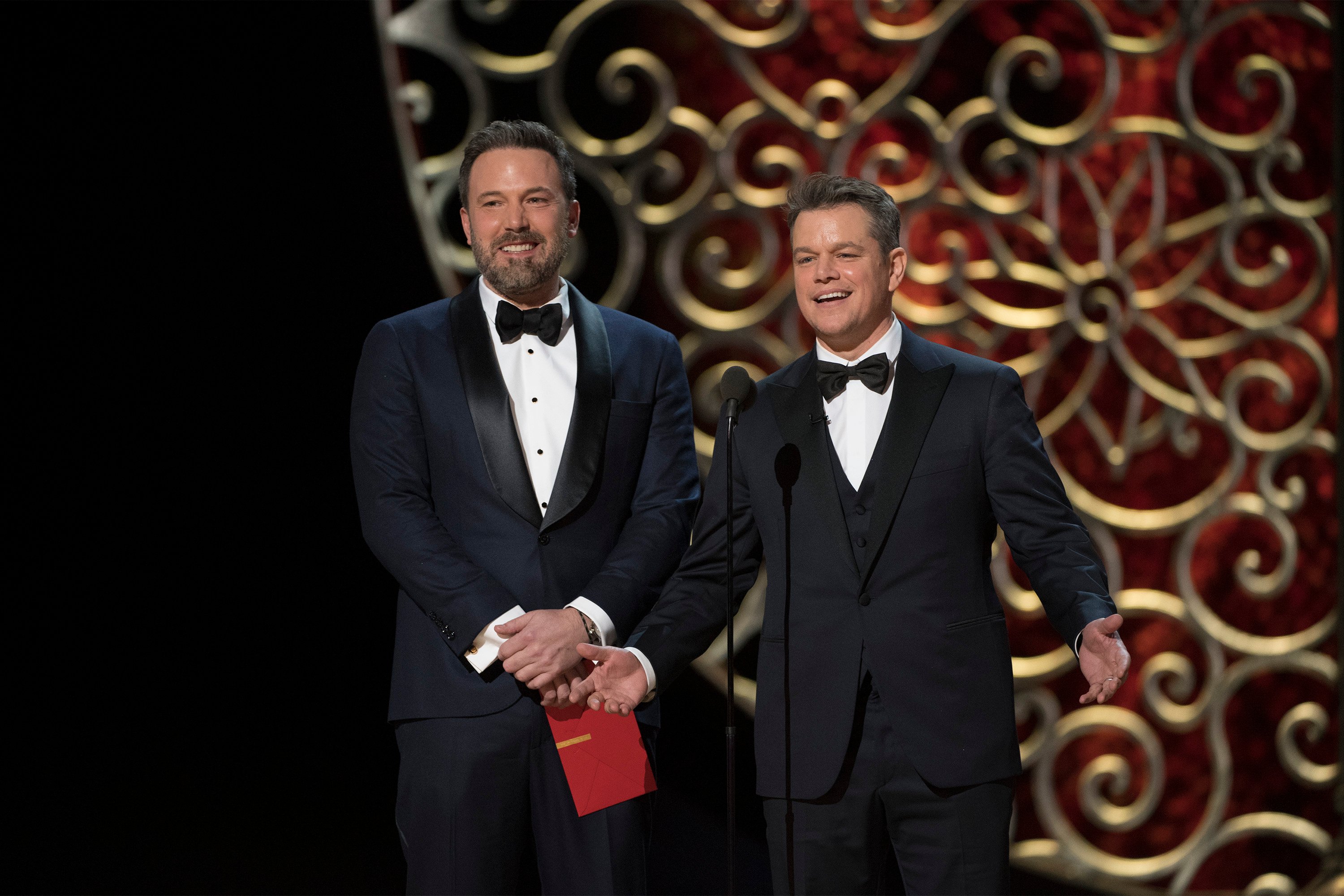 Matt Damon and Ben Affleck at the Oscars