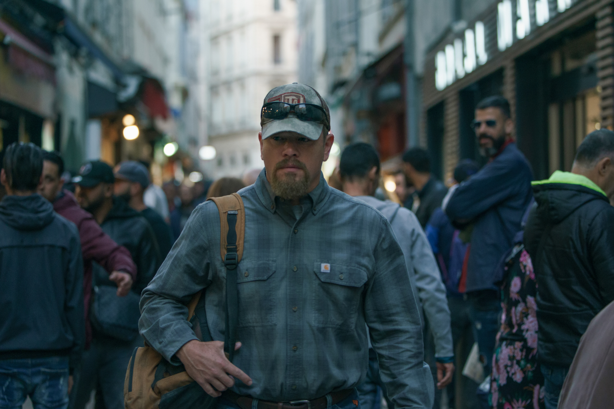 Matt Damon roams the streets of Marseilles