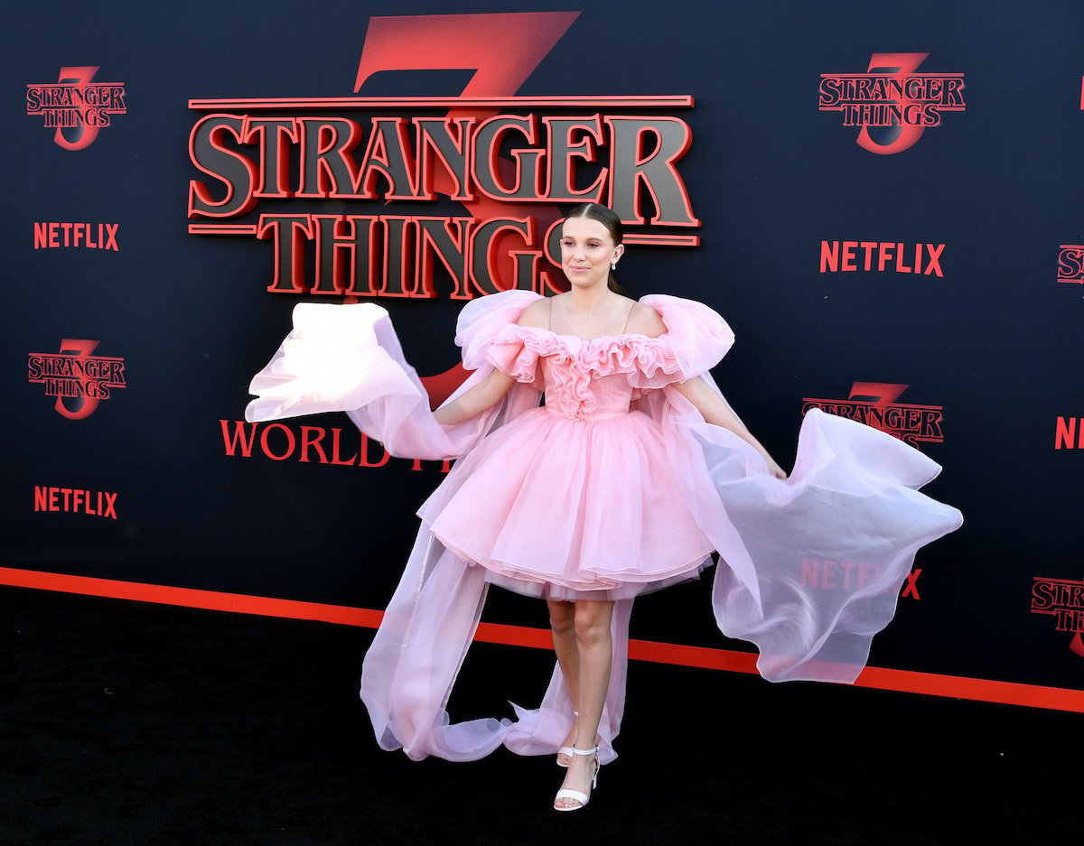 Stranger Things star Millie Bobby Brown (Eleven) arrives to the Season 3 premiere