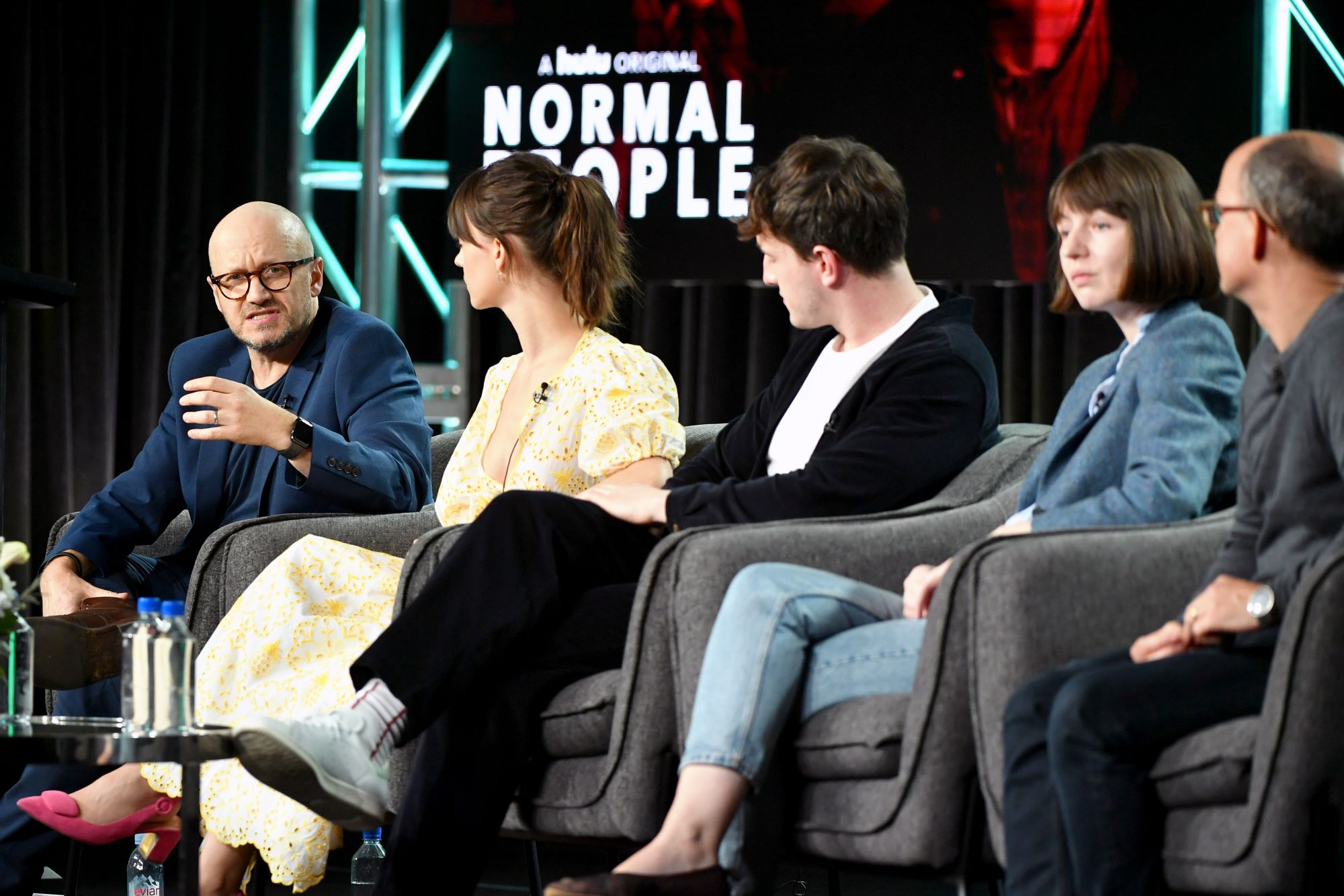 The cast and crew of Normal People on a press tour