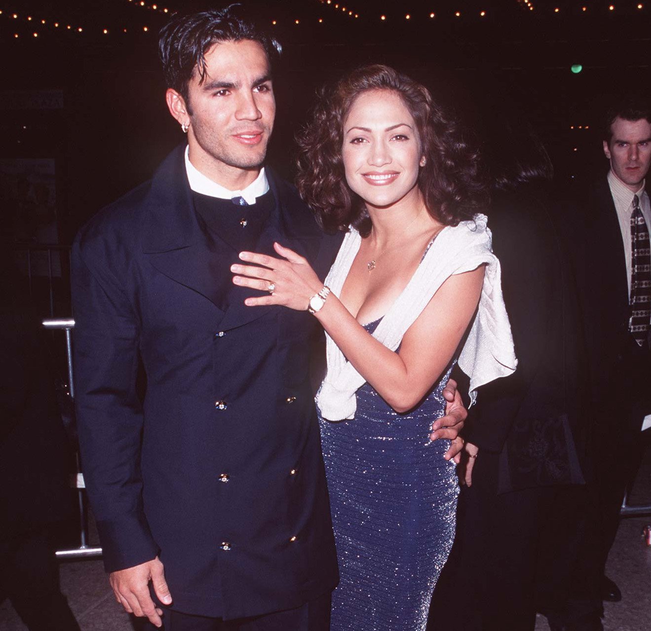 Ojani Noa and Jennifer Lopez attending an event in 1997