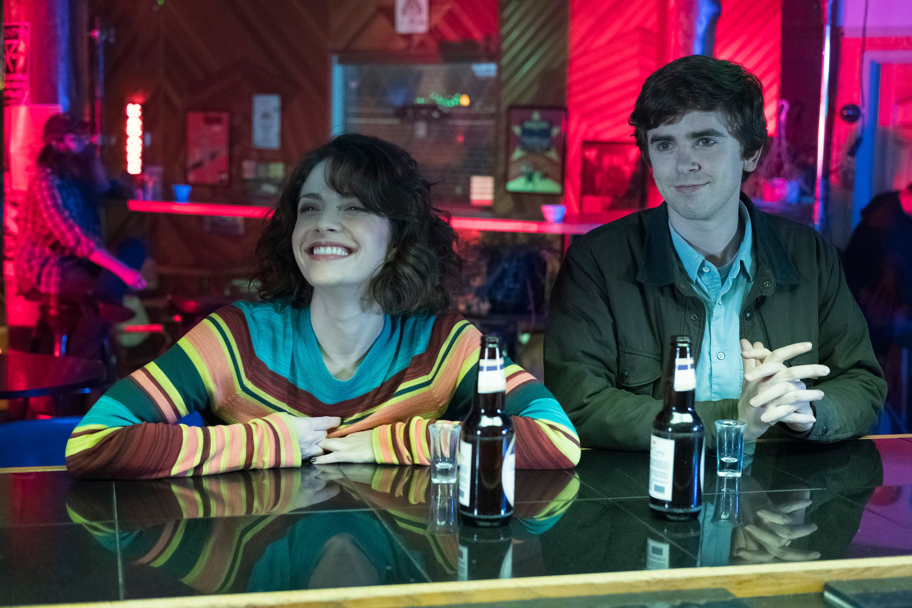 Paige Spara and Freddie Highmore on 'The Good Doctor'  