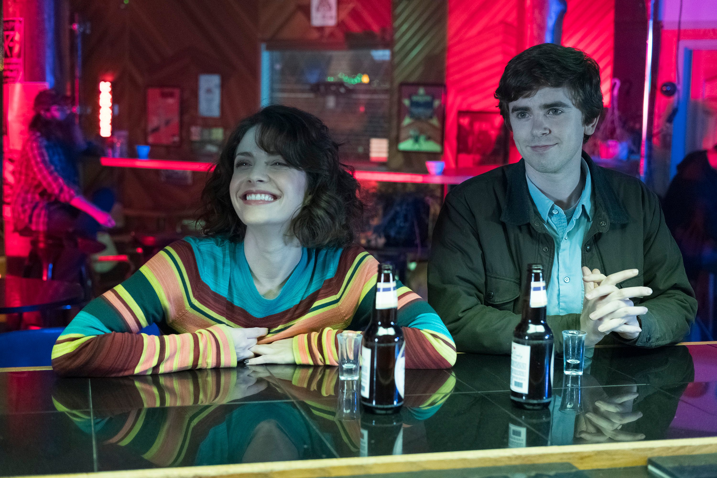 Paige Spara and Freddie Highmore on 'The Good Doctor'