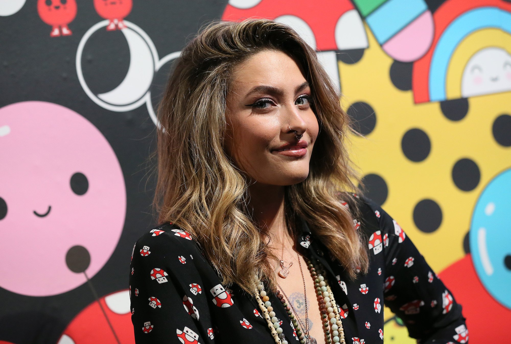 Paris Jackson smiling