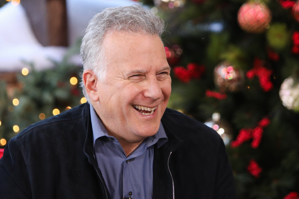 Actor Paul Reiser shares a laugh during a visit to Hallmark Channel's "Home & Family" in 2020