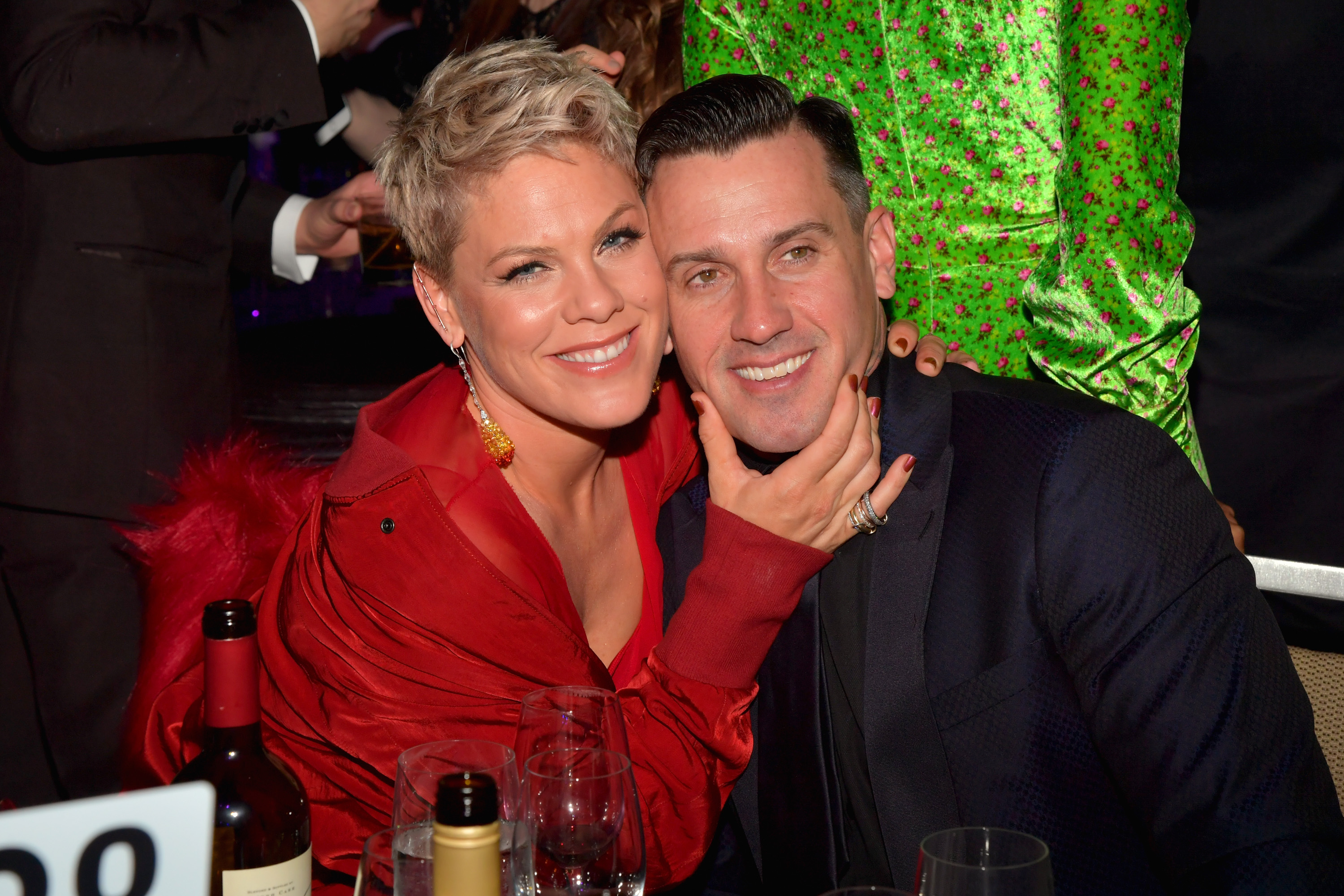 Pink and Carey Hart at Pre-GRAMMY Gala