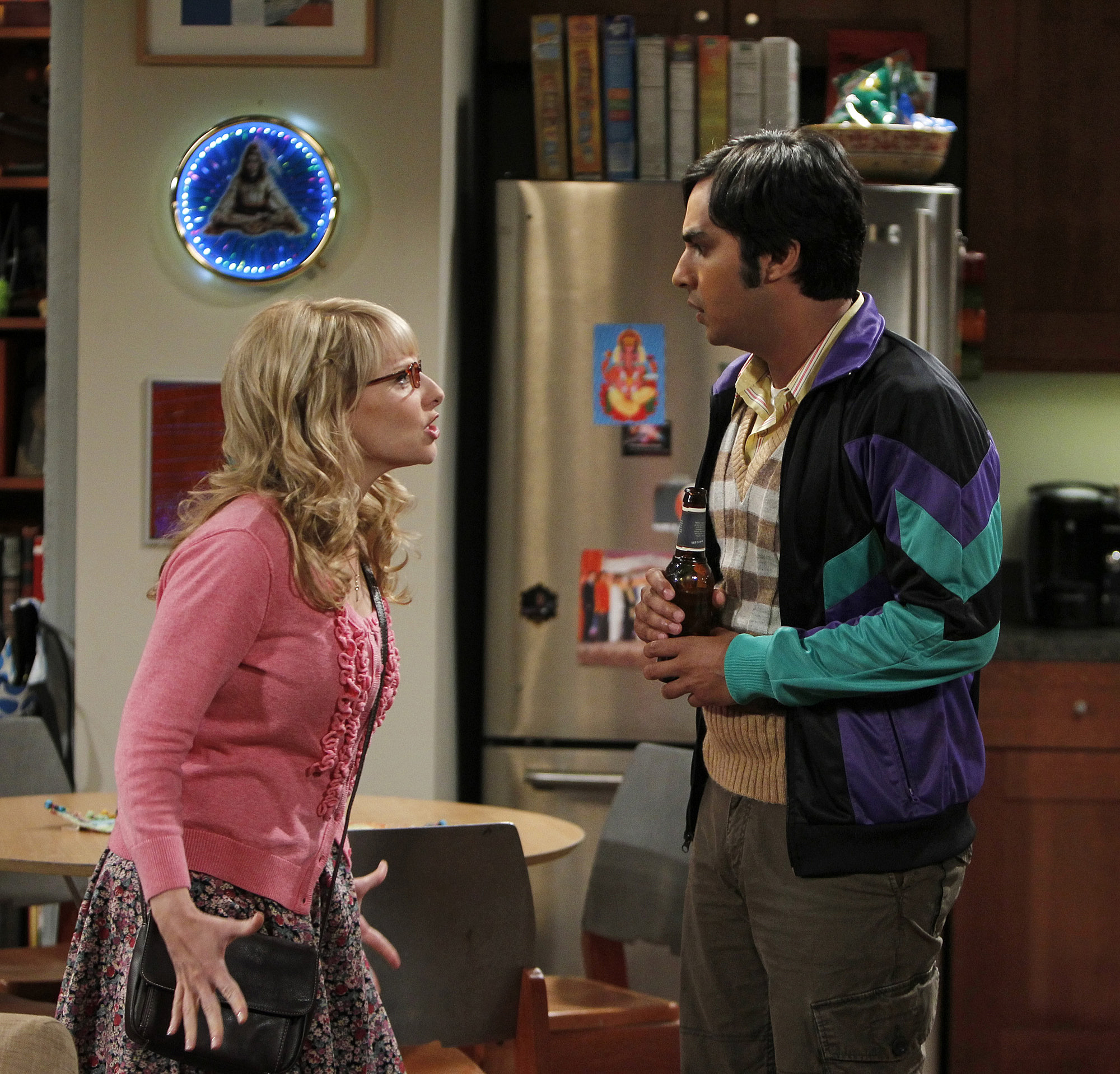 Bernadette and Raj have a verbal altercation in "The Skank Reflex Analysis", an episode of 'The Big Bang Theory'