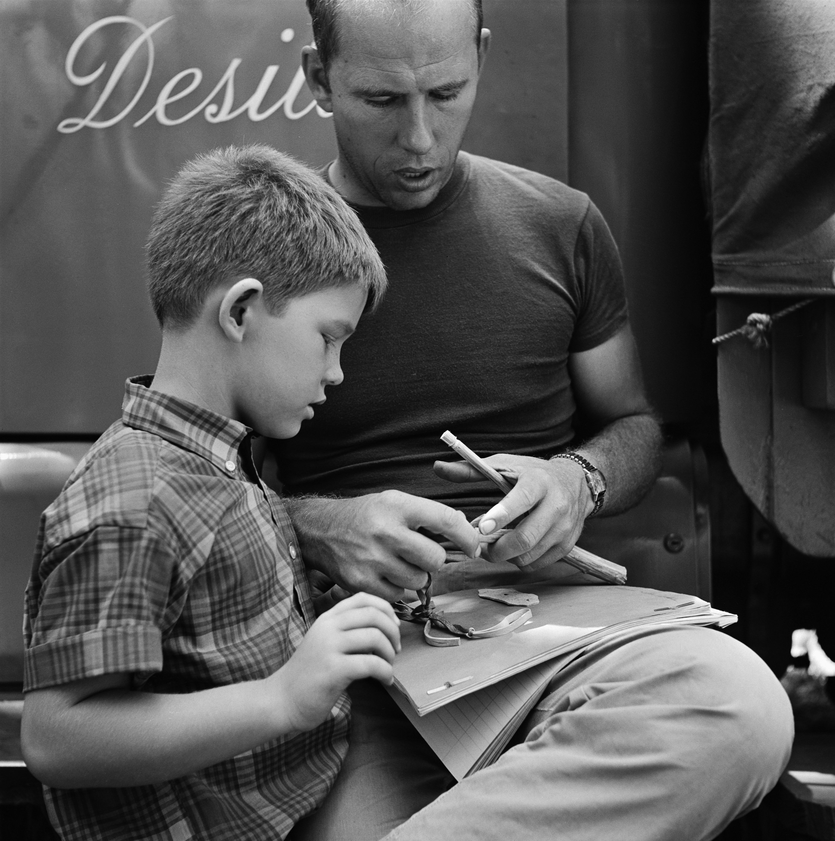 Ron Howard, left, with his father Rance on the set of 'The Andy Griffith Show'