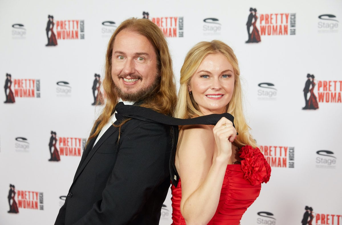 Below Deck Mediterranean charter guest Roy Kelton Orbison Jr., and his wife Asa Hallgren at the musical Pretty Woman