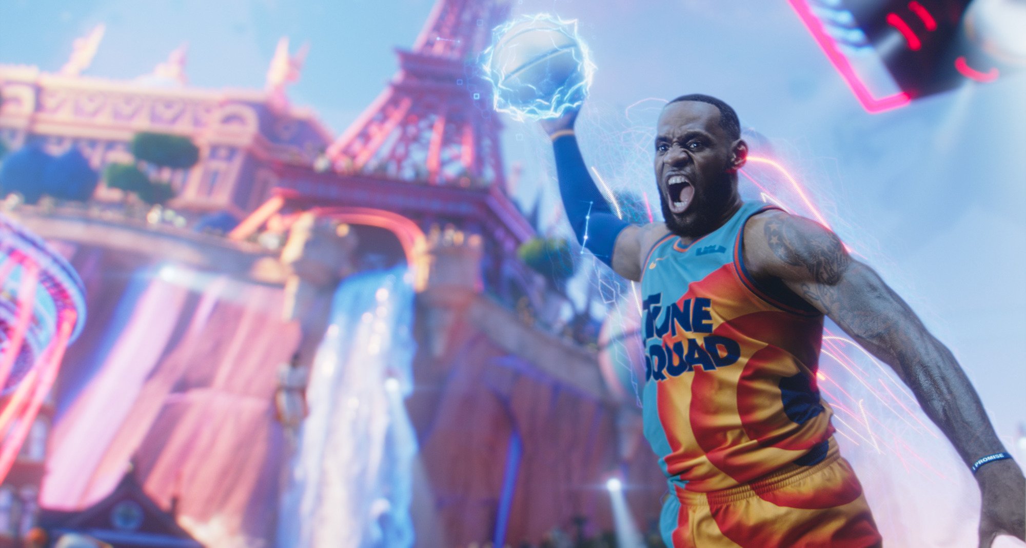 Space Jam 2: LeBron James dunks