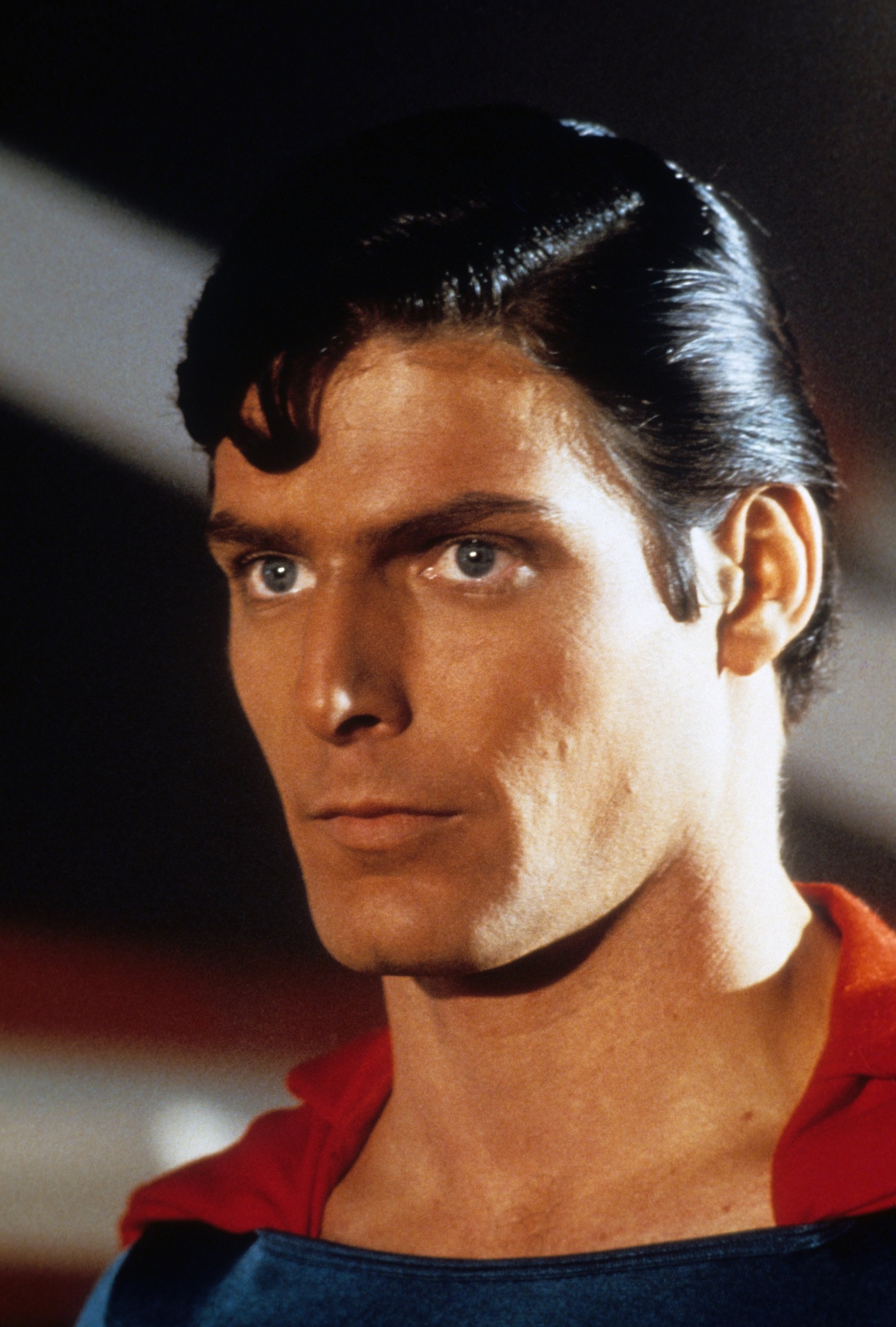 Superman Christopher Reeve in closeup