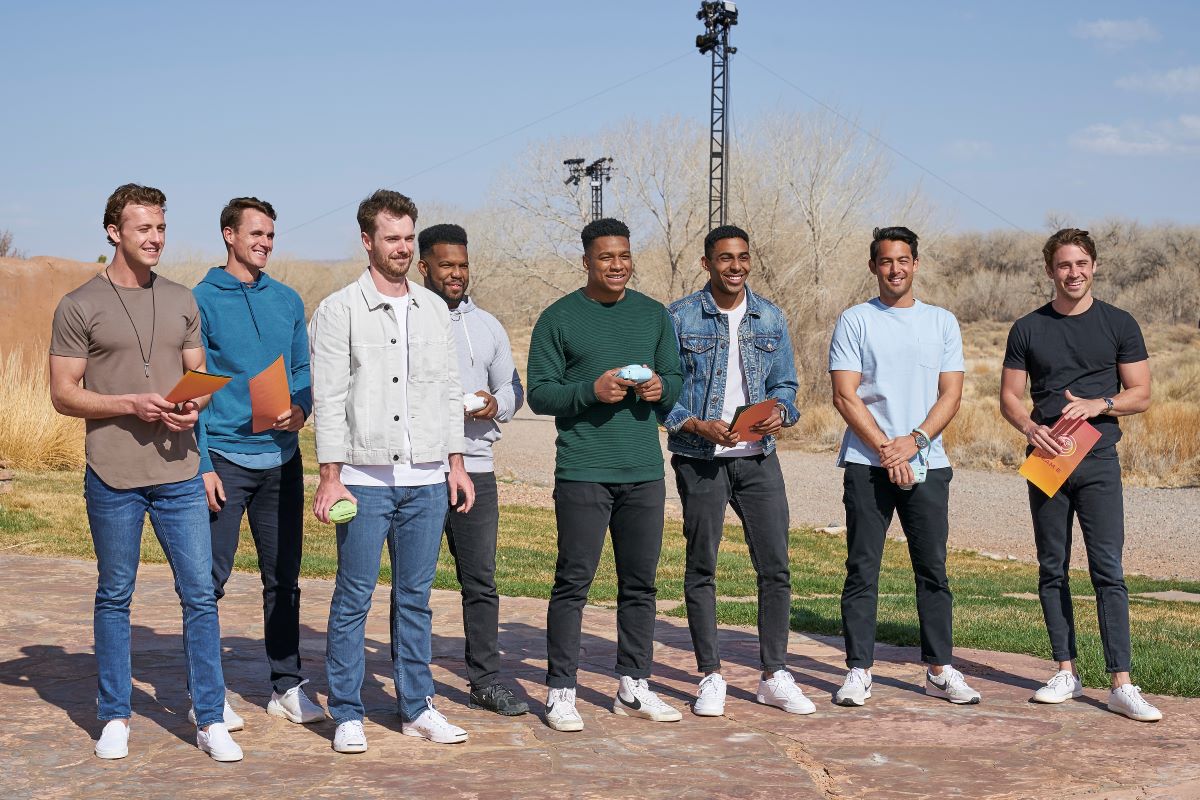 CHRISTIAN, MIKE, CONOR C., TRE, ANDREW S., JOSH, ANDREW M., GREG onThe Bachelorette