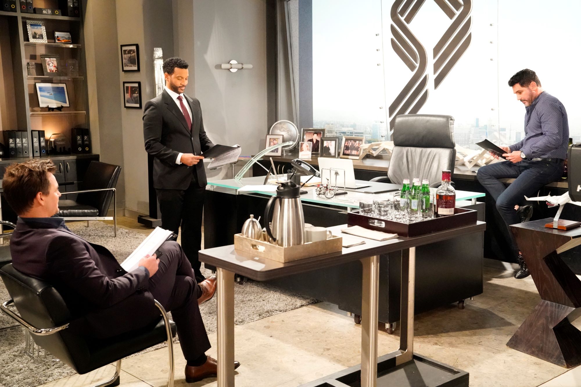 'The Bold and the Beautiful' cast members Darin Brooks, Aaron D. Spears, and Don Diamont