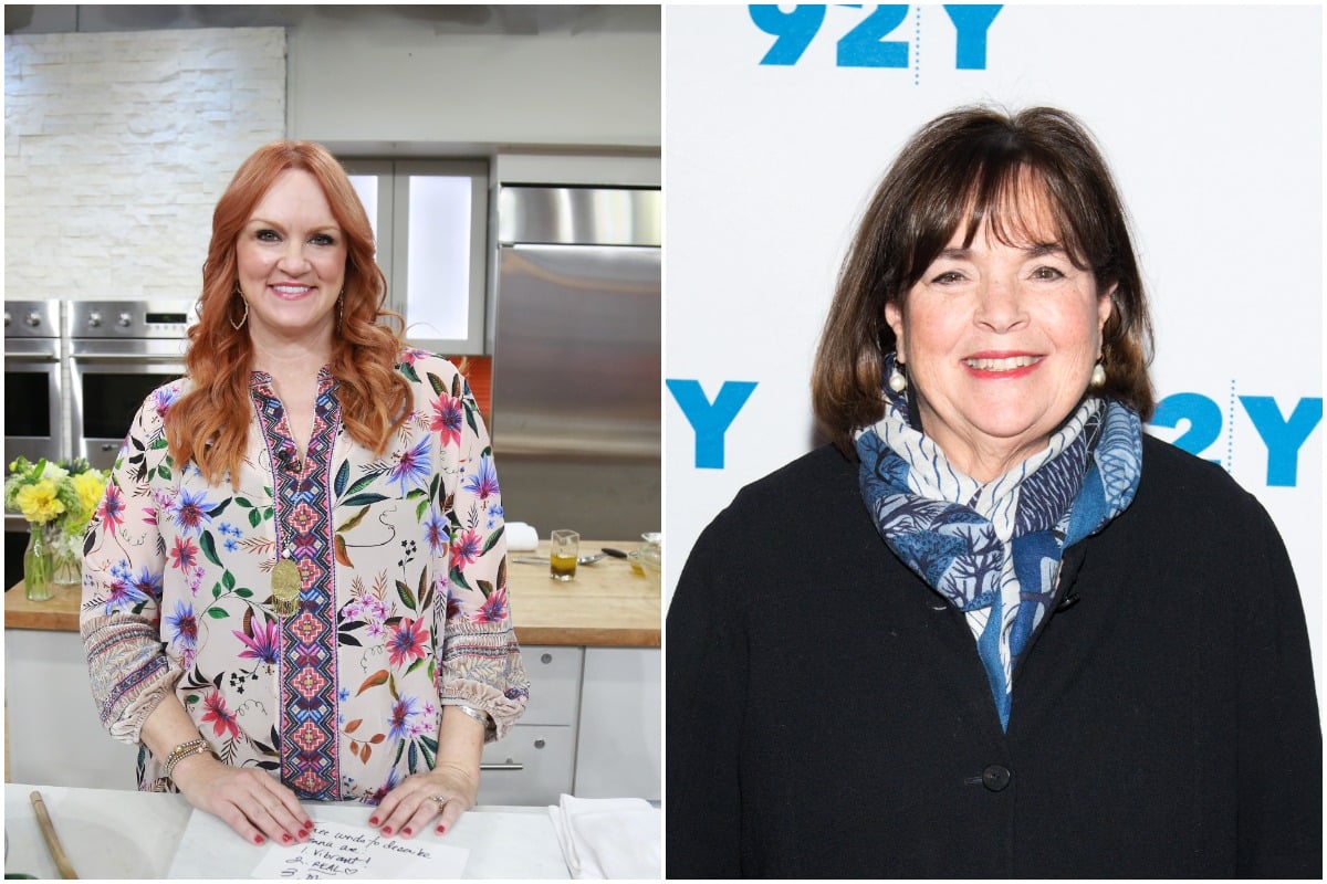 (L-R): 'The Pioneer Woman' star Ree Drummond and 'The Barefoot Contessa' star Ina Garten smiling while looking at the camera.