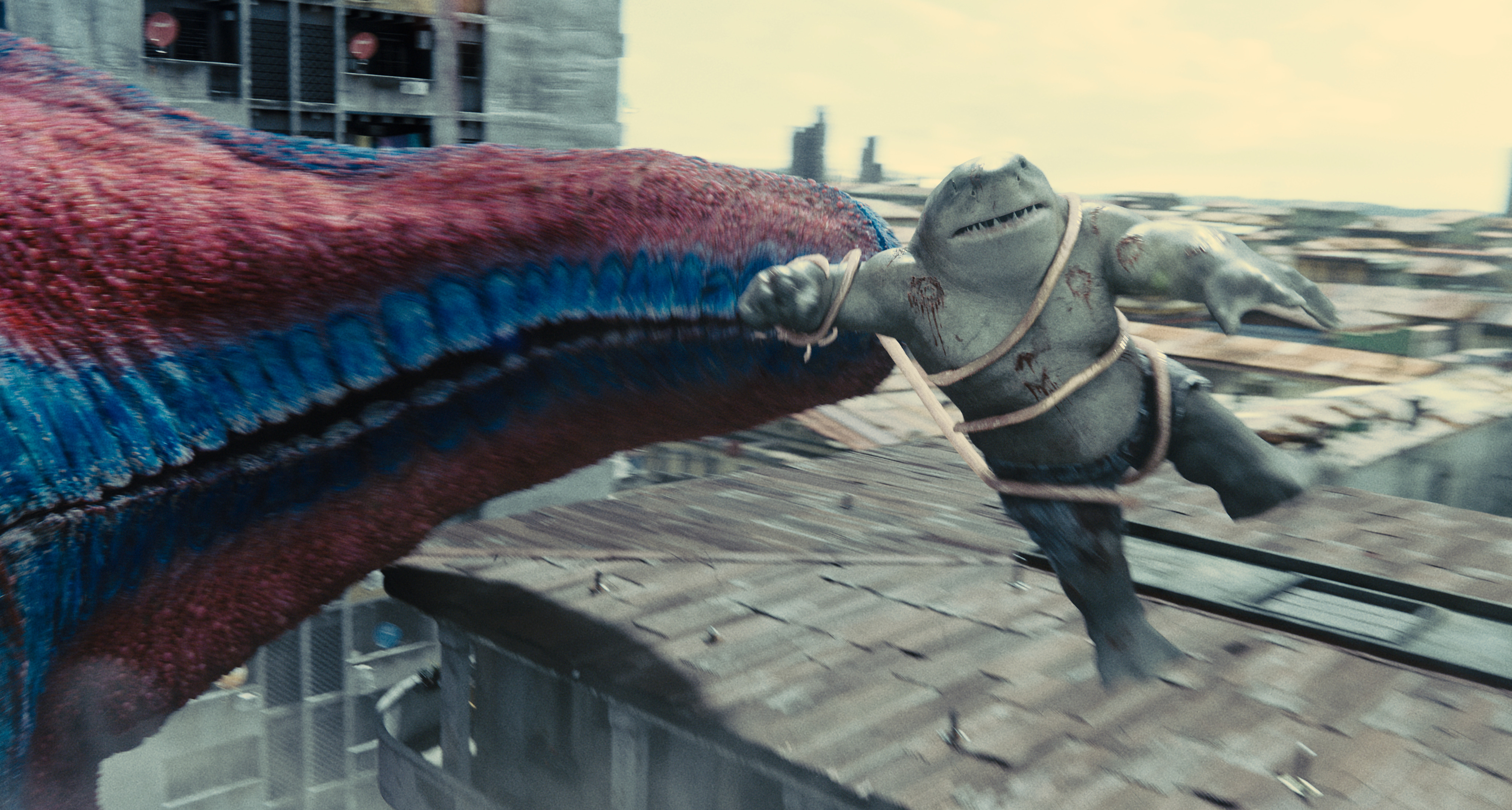 The Suicide Squad: Starro grabs King Shark
