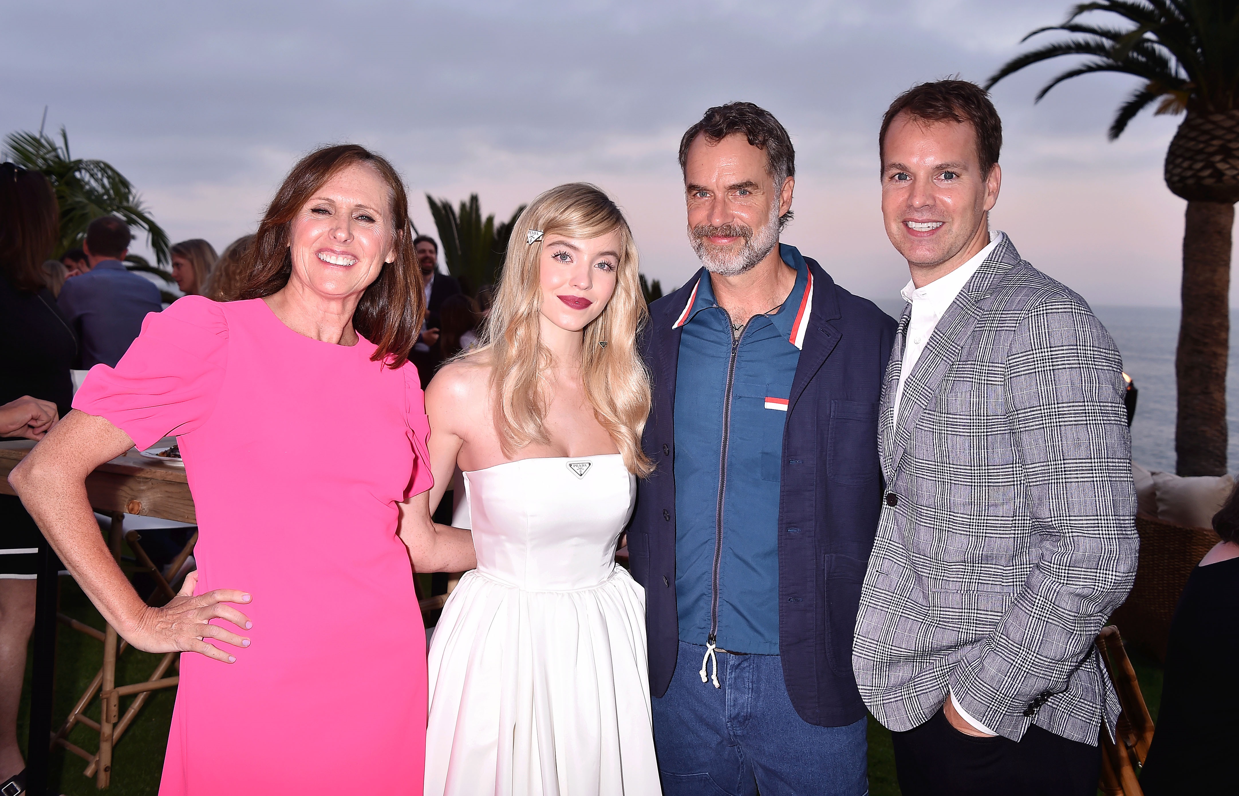 HBO The White Lotus Molly Shannon, Sydney Sweeney, Murray Bartlett and Chief Content Officer Casey Bloys