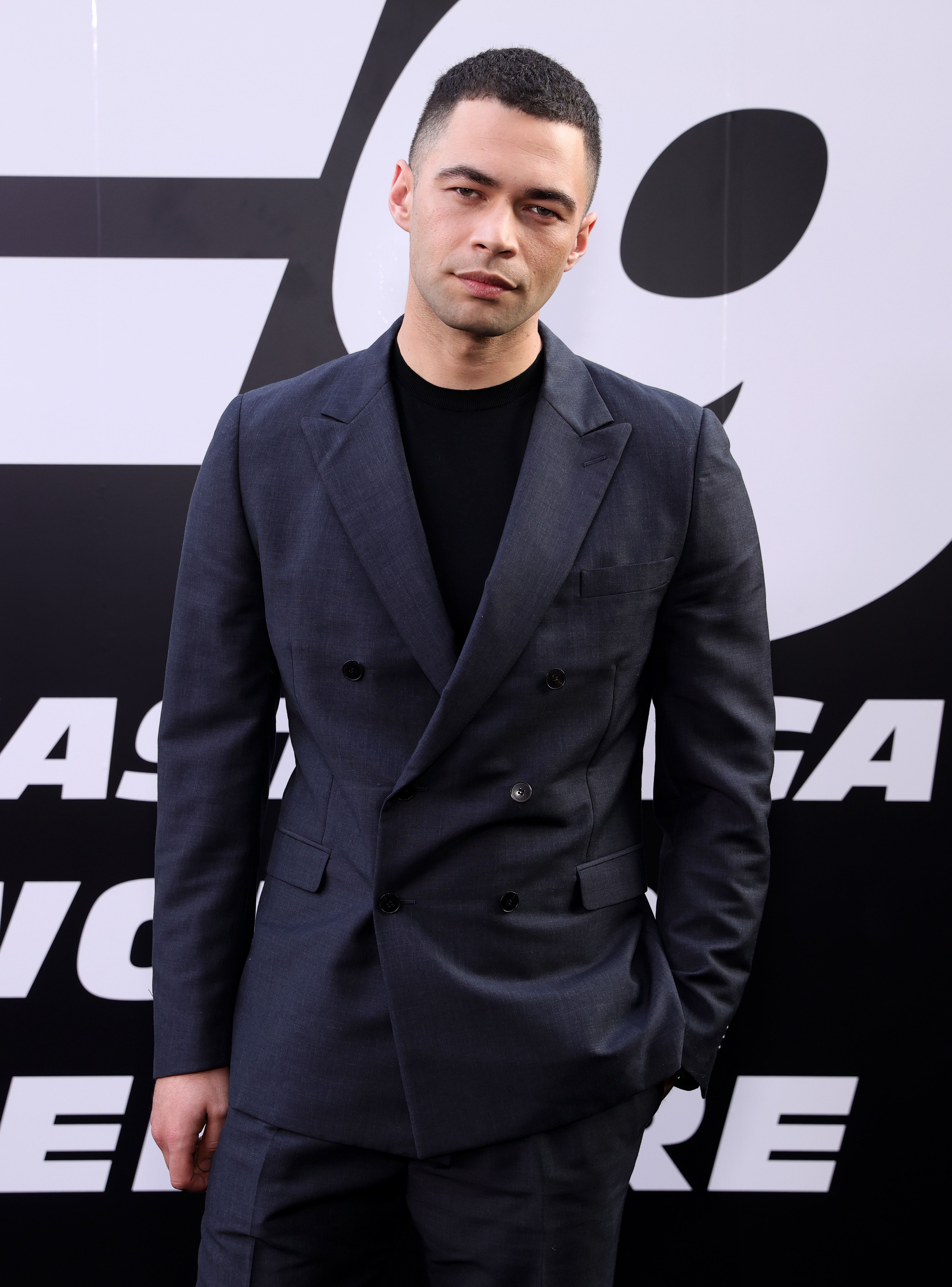 Vinnie Bennett poses at the F9 premiere