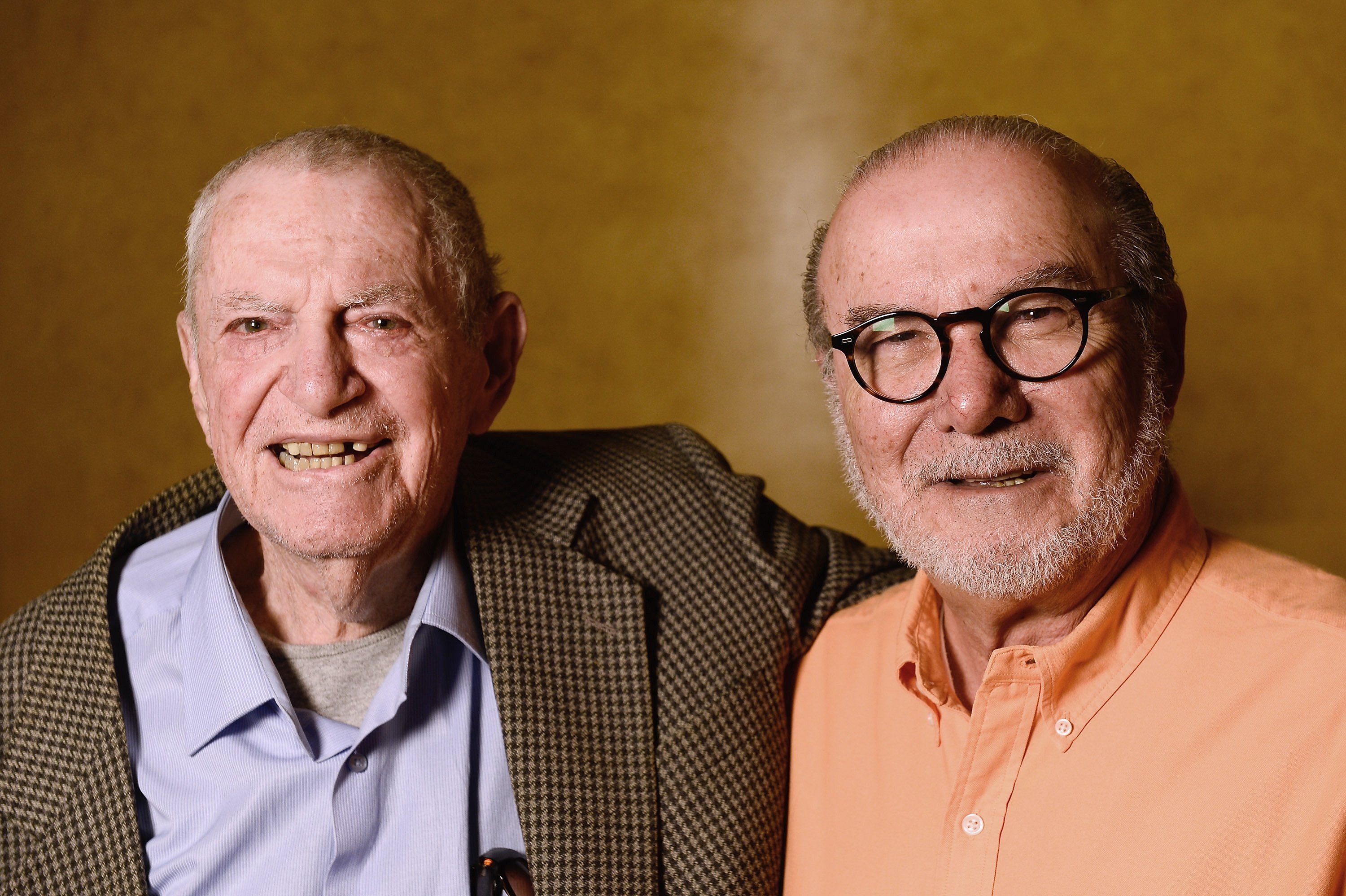 Yoram Globus and Menahem Golan promote The Go-Go Boys